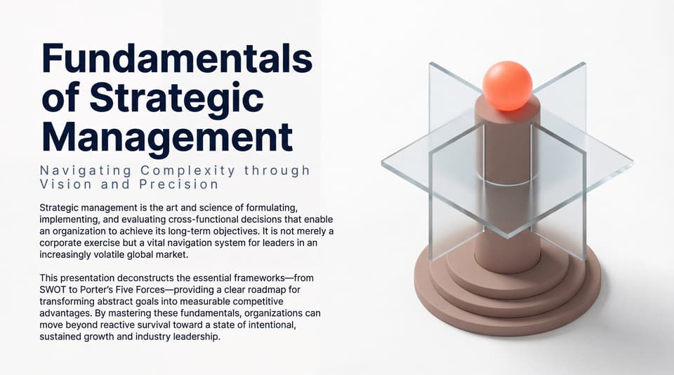 Fundamentals of Strategic Management