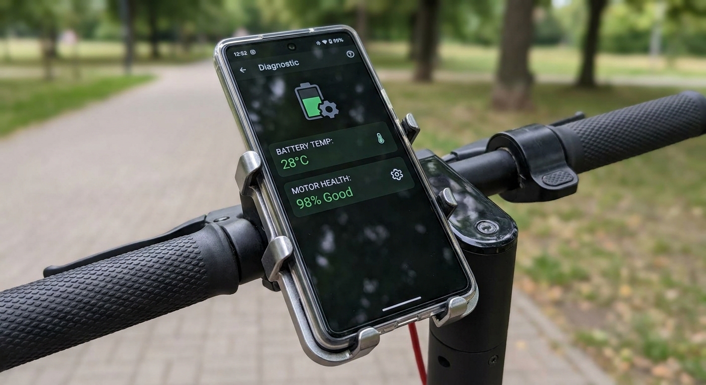 Smartphone Scooter Diagnostic Display