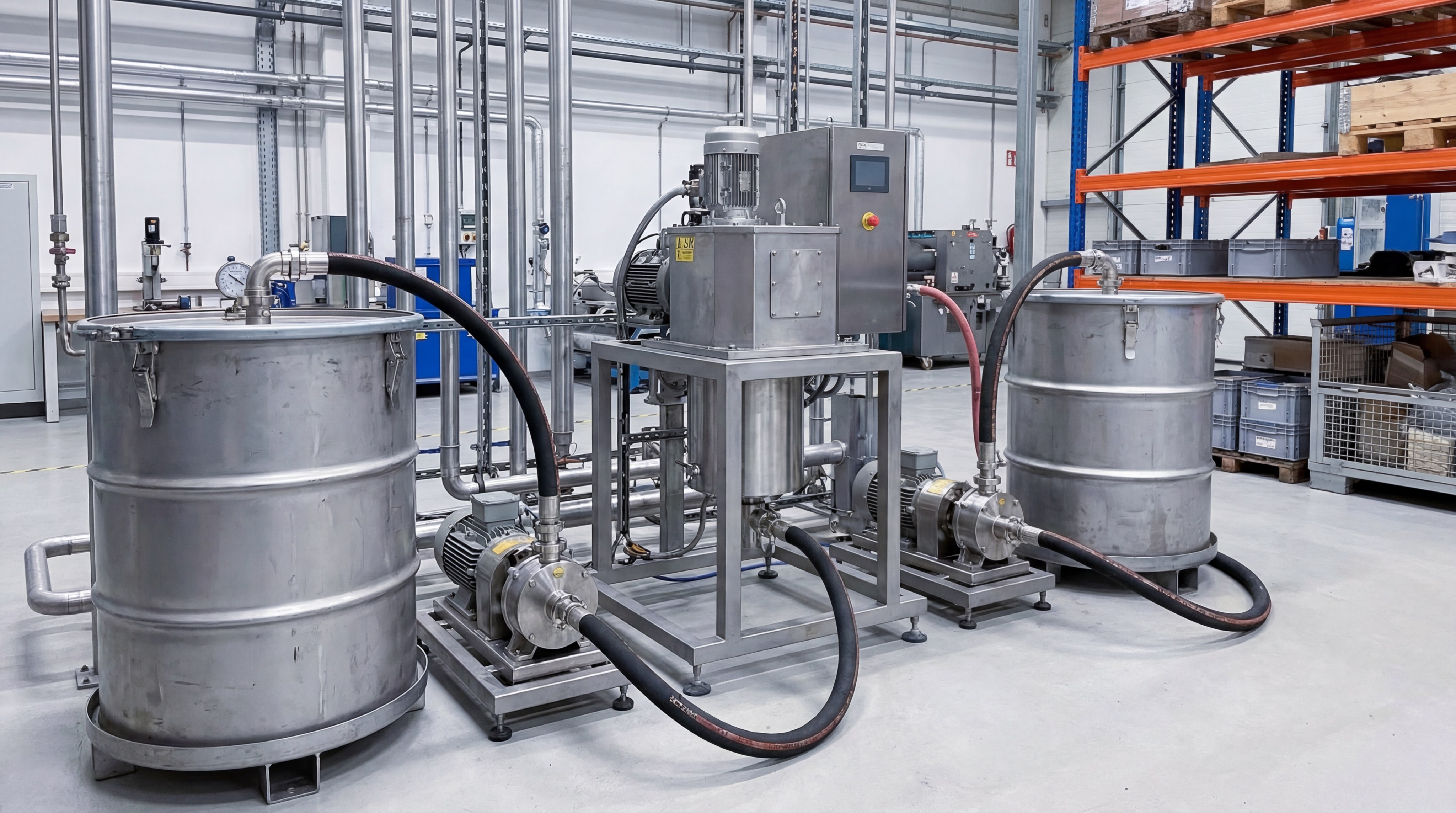 Advanced metering and mixing system for LSR raw materials