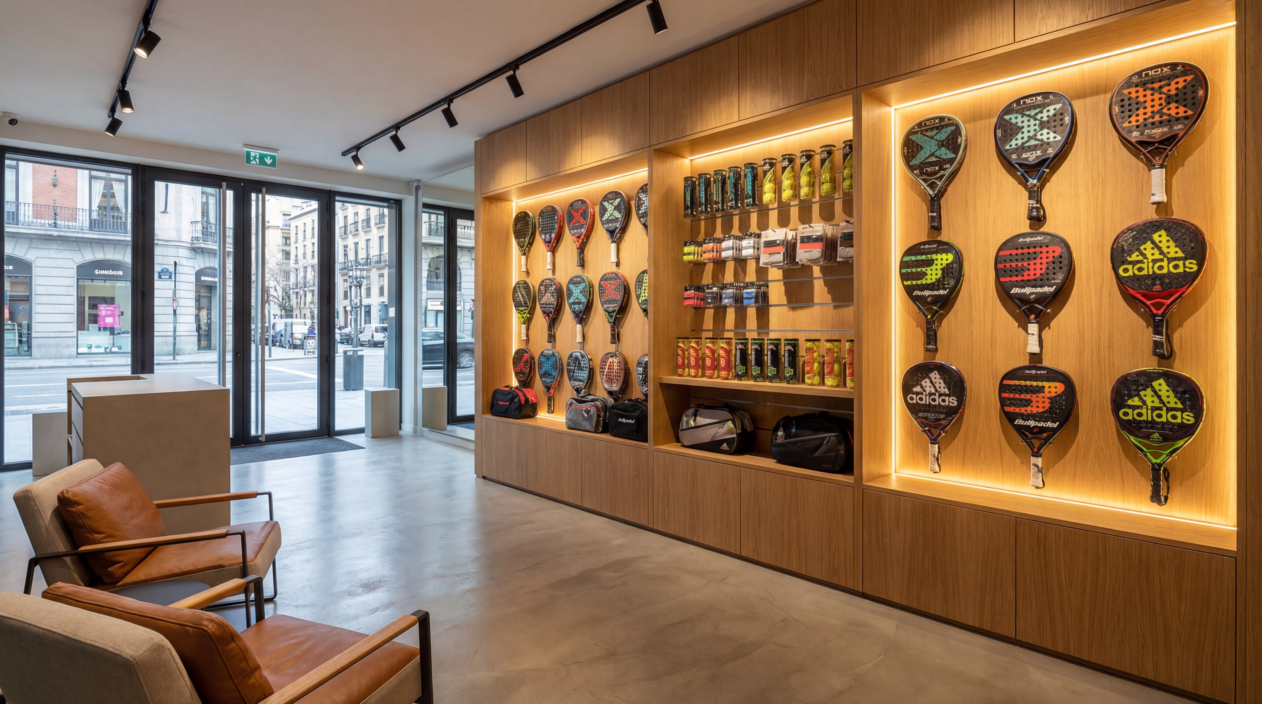modern sports boutique interior