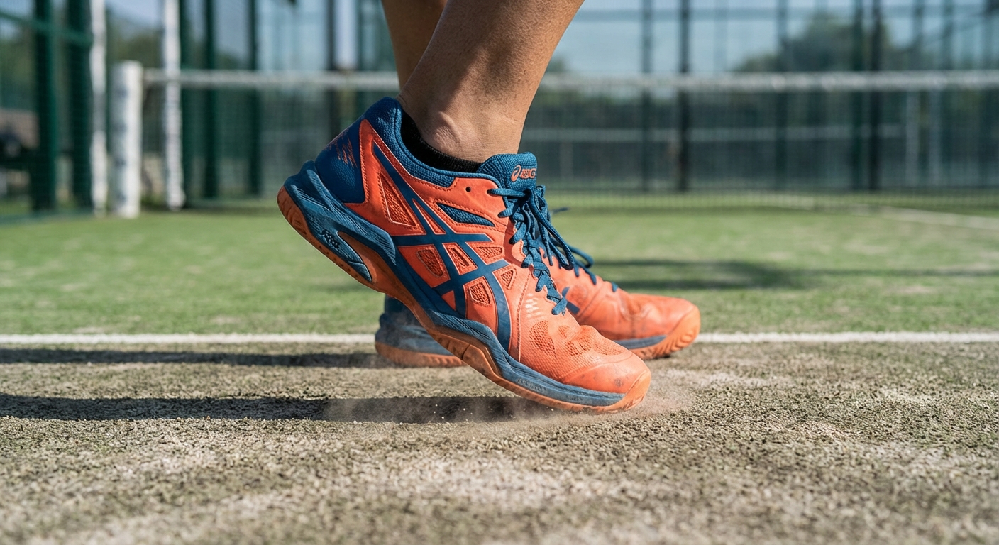 Professional padel shoes court