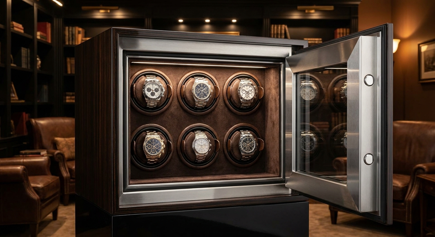 luxury watch winder safe interior