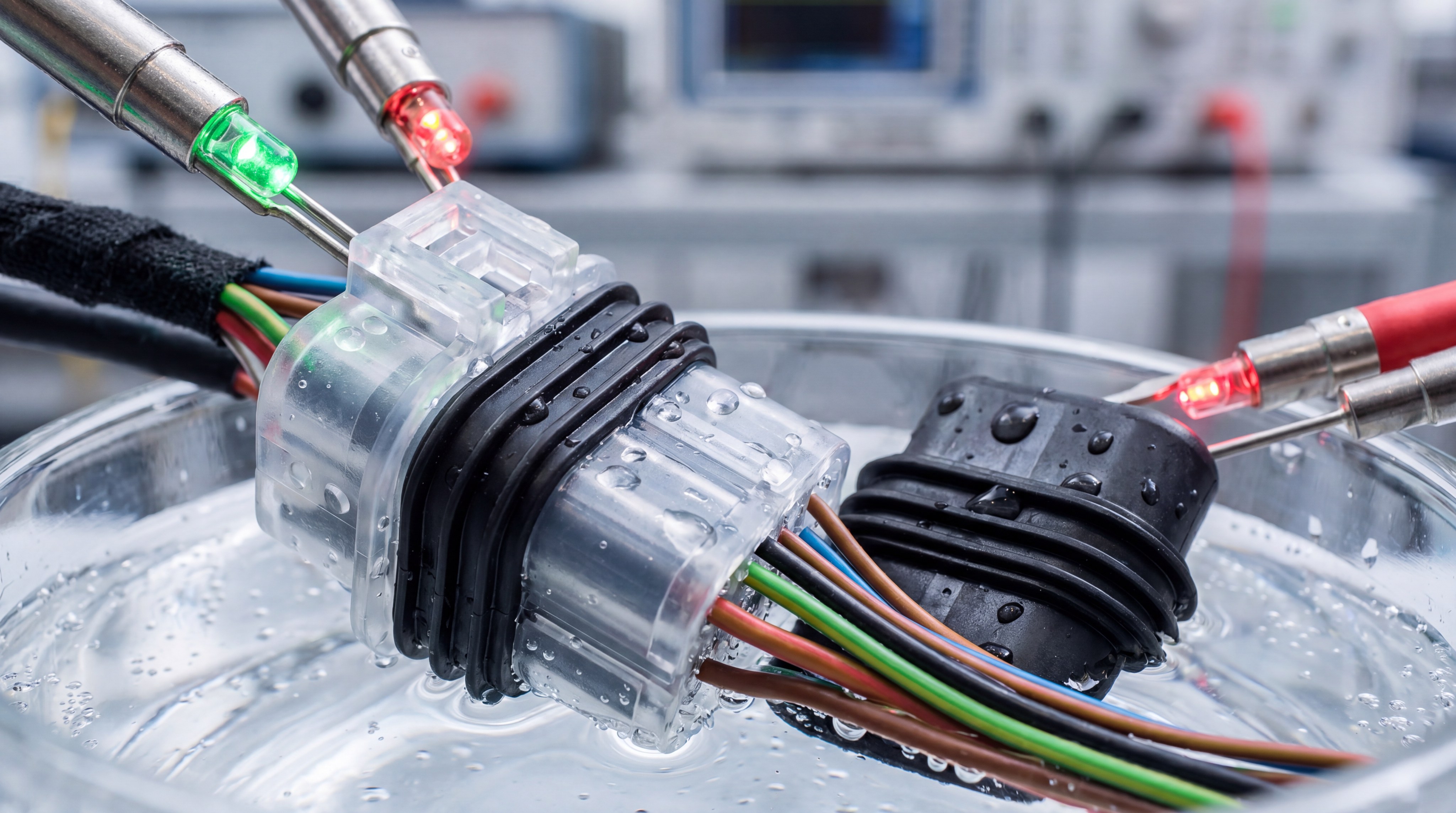 Waterproof Testing for LSR Connectors
