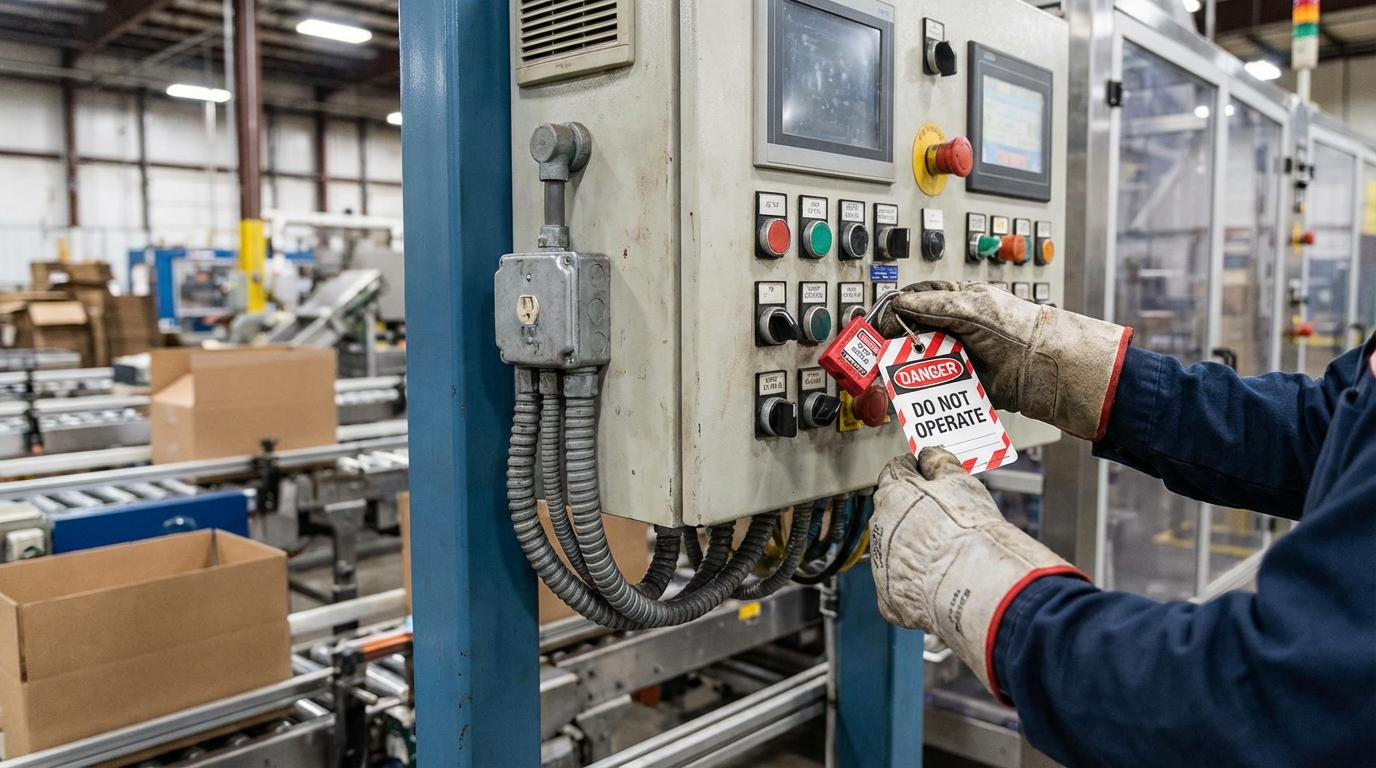 loto safety procedure factory