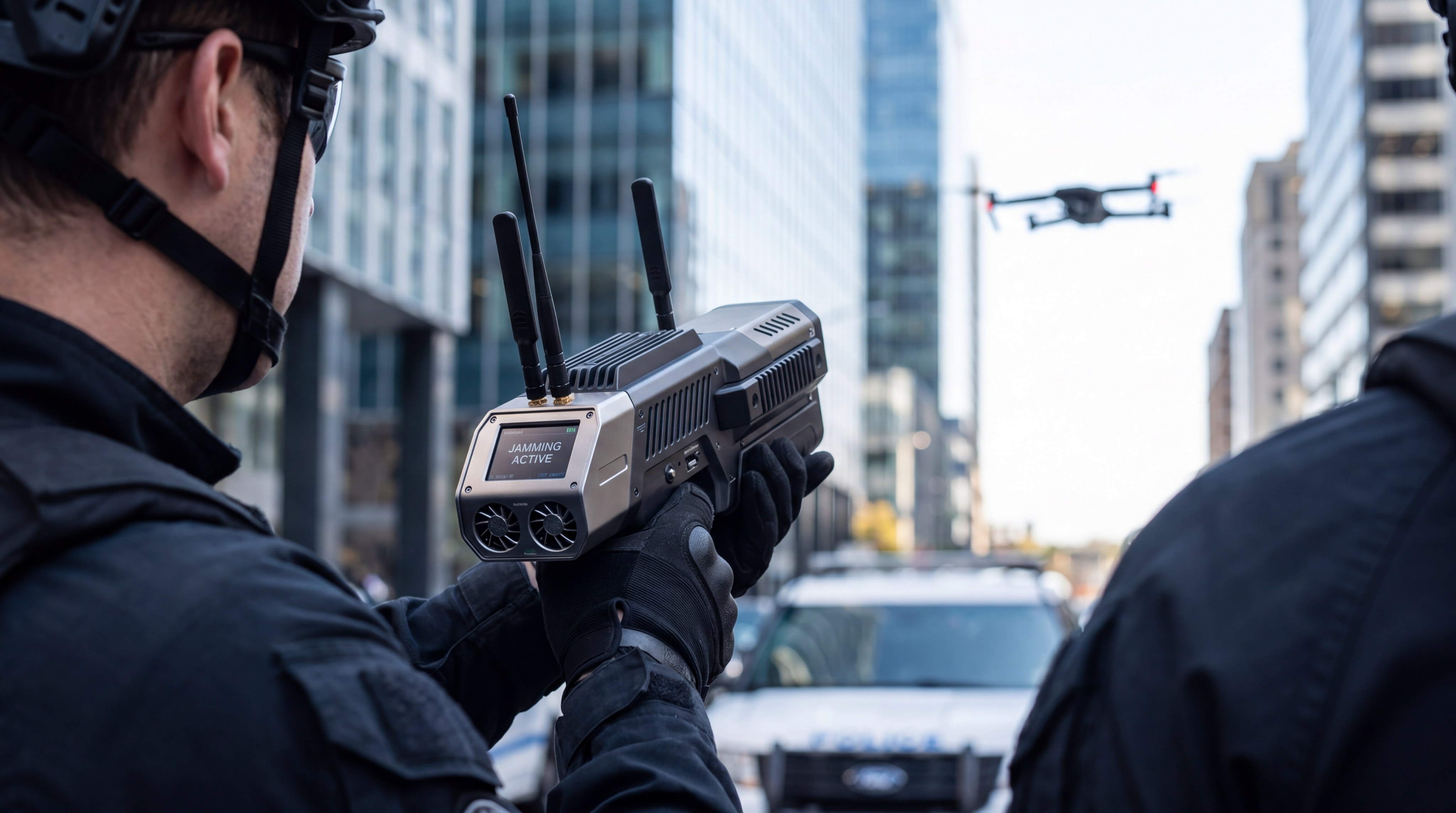 handheld drone jammer device