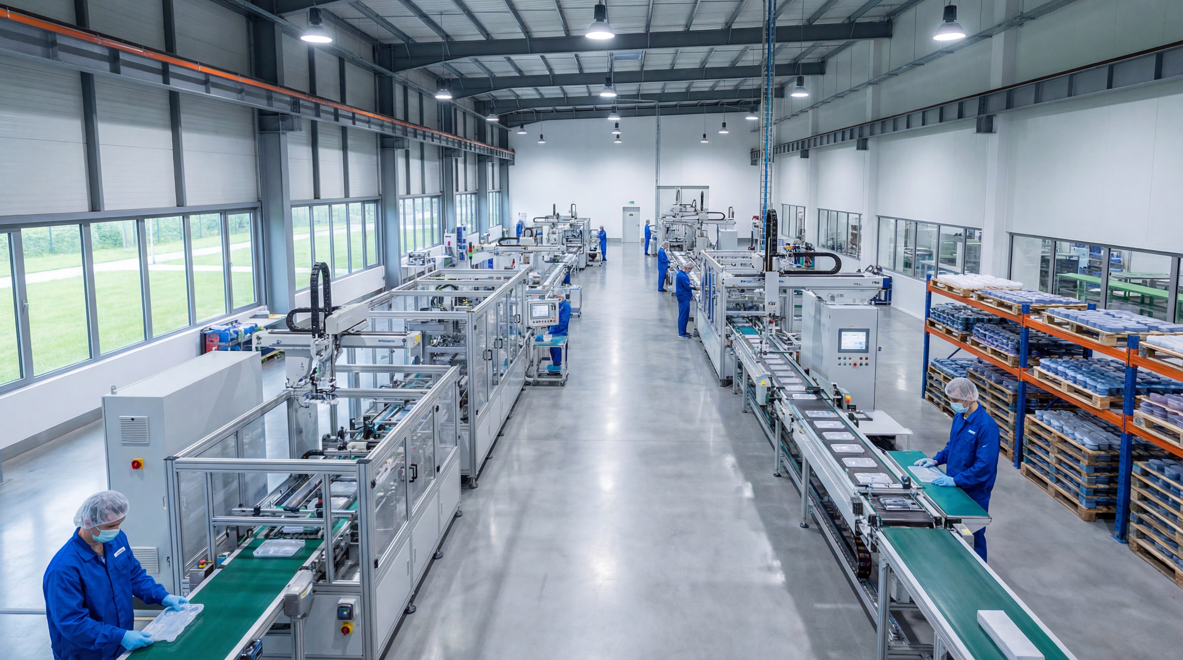 Modern silicone manufacturing facility