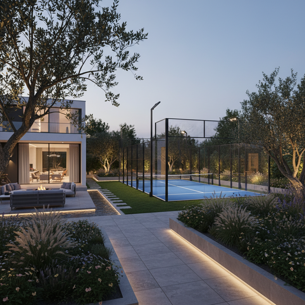 padel court backyard