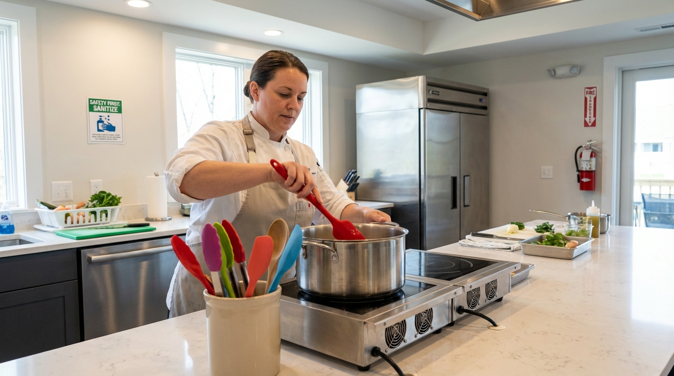 professional chef modern kitchen