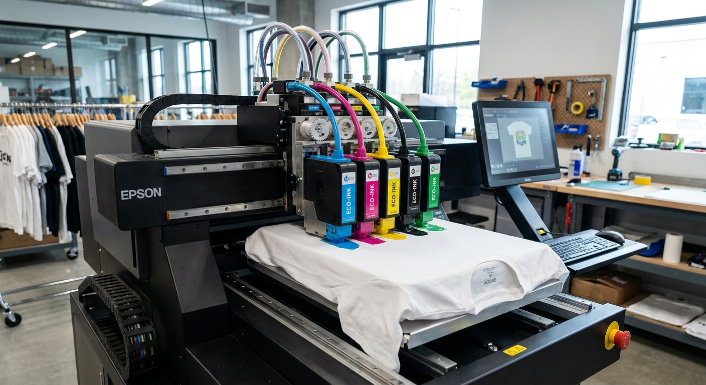 custom tshirt printing machine operation