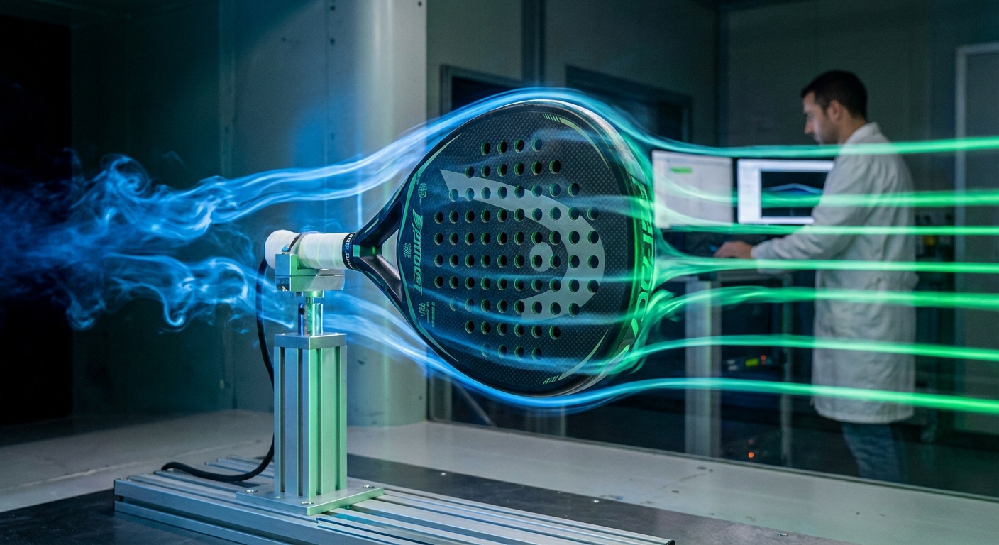 Padel Racket Aerodynamic Test