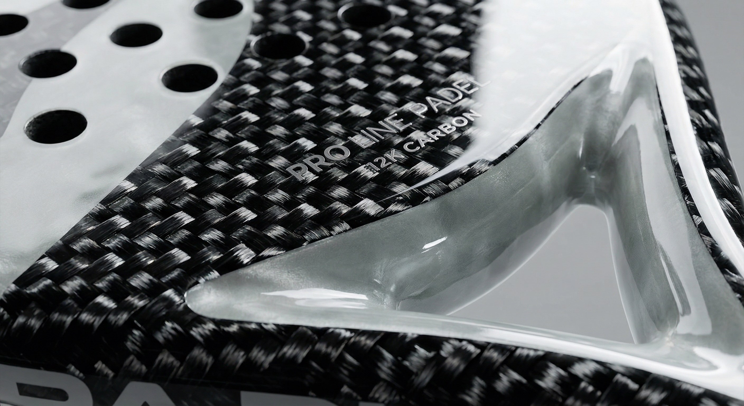 padel racket macro photography