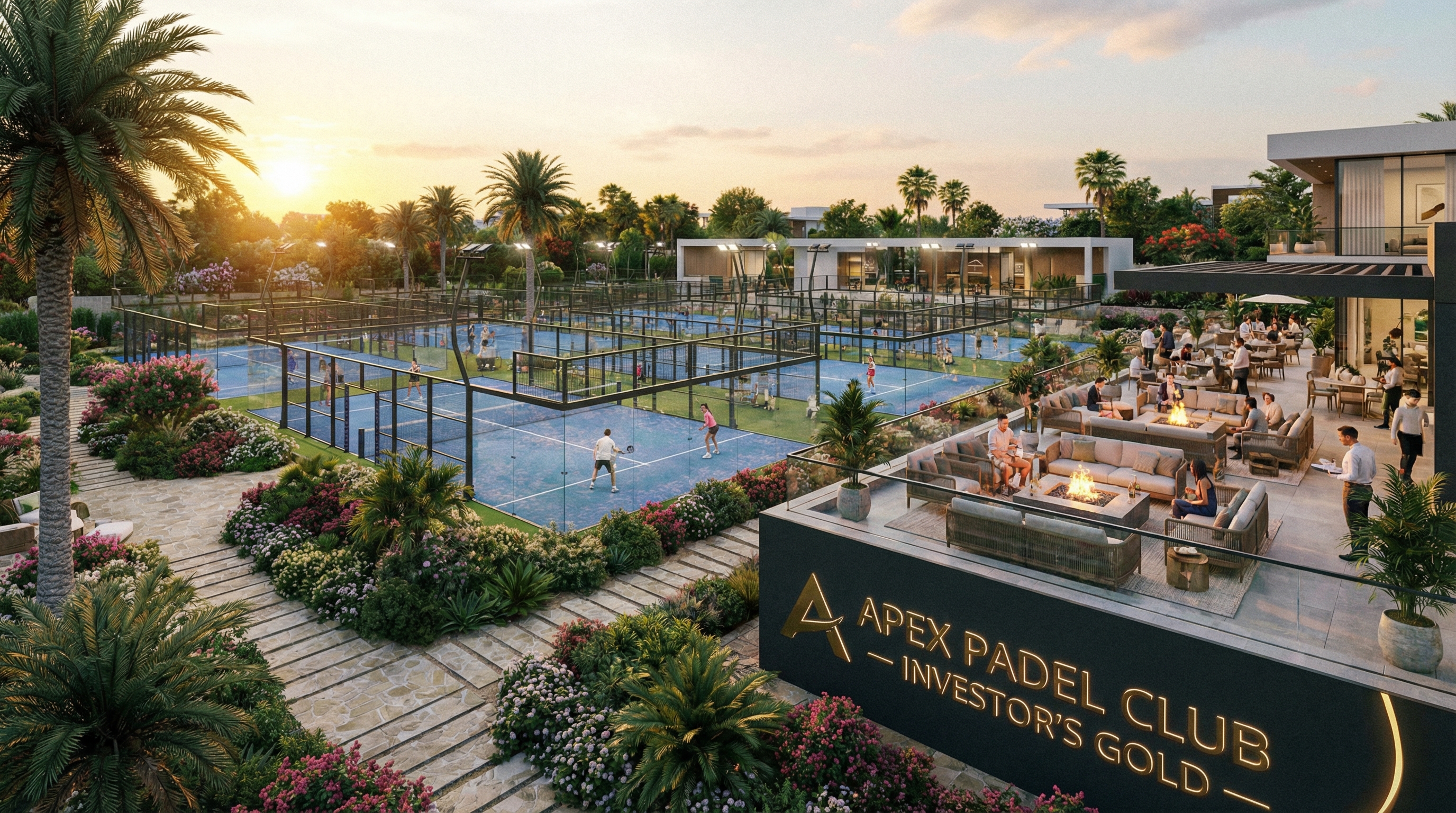padel club facility visualization