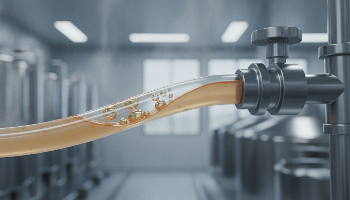 Hygienic beverage manufacturing and dispensing tubing system