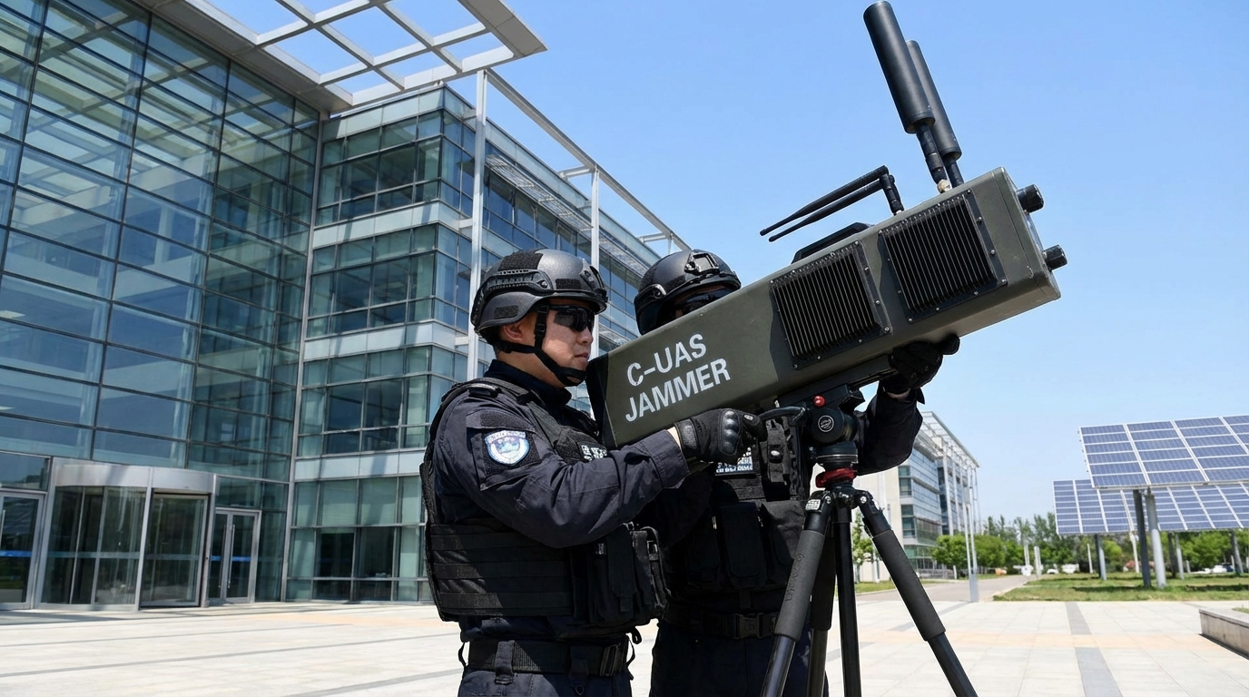 Tactical anti drone jamming system