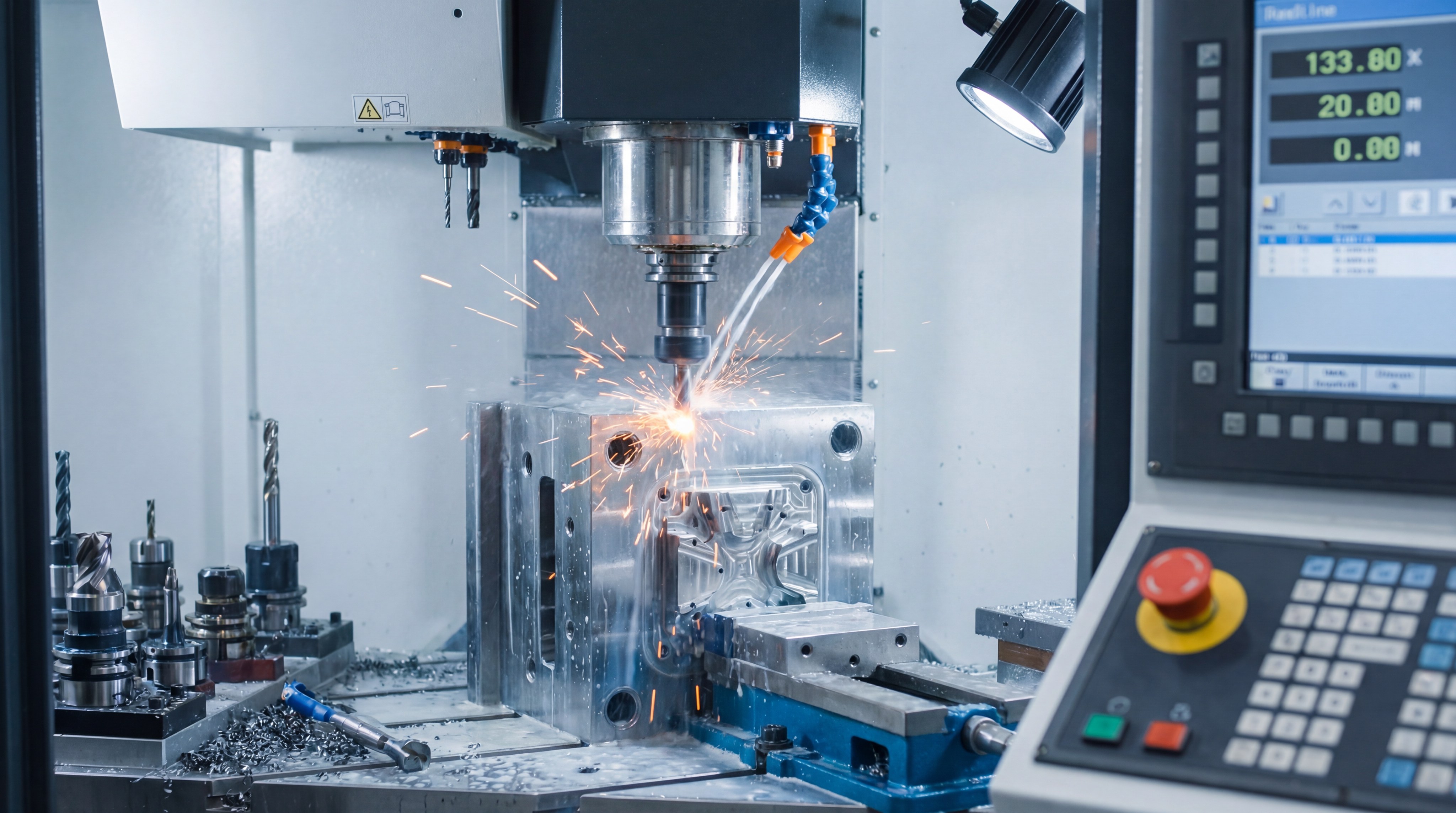 cnc steel mold machining photo