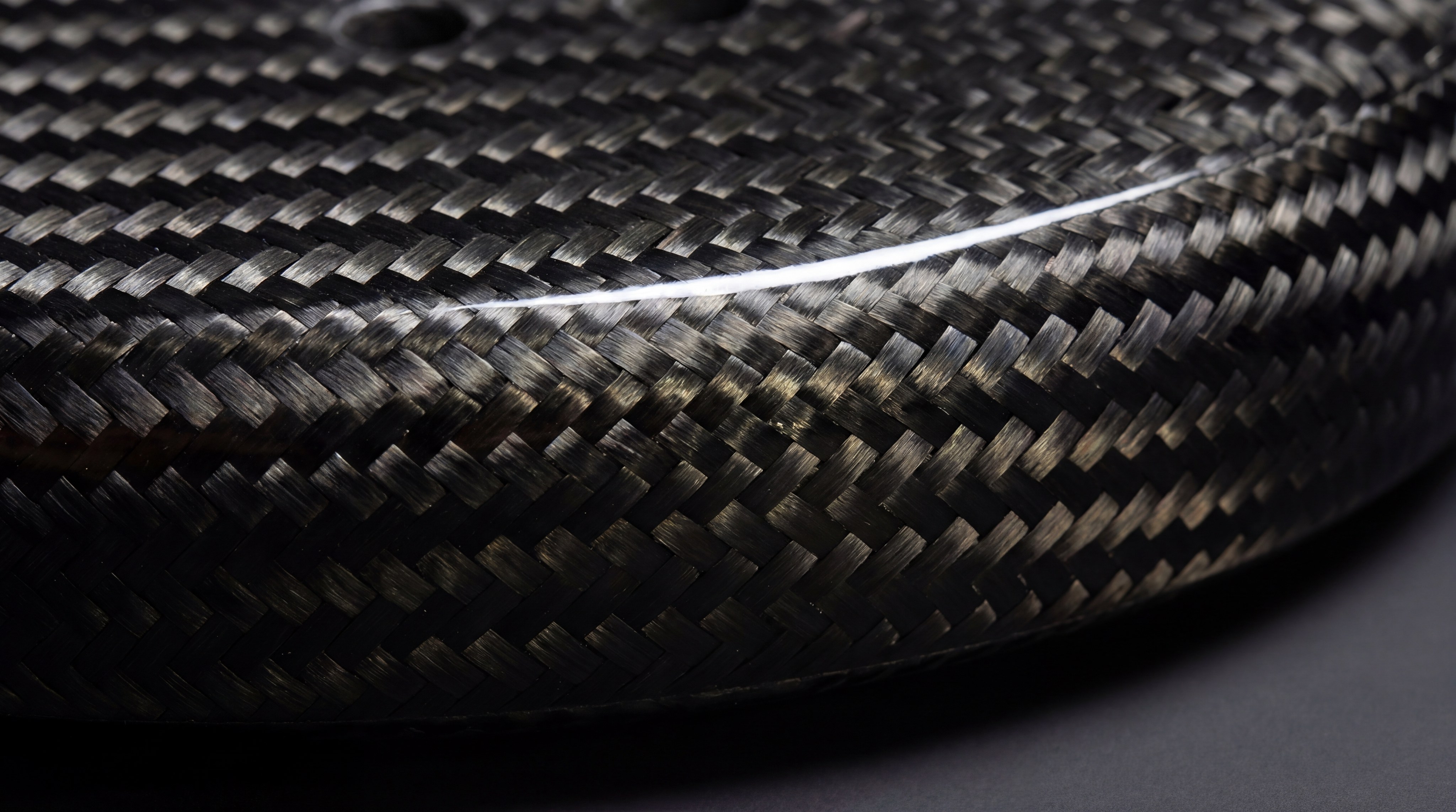 Carbon fiber twill weave closeup