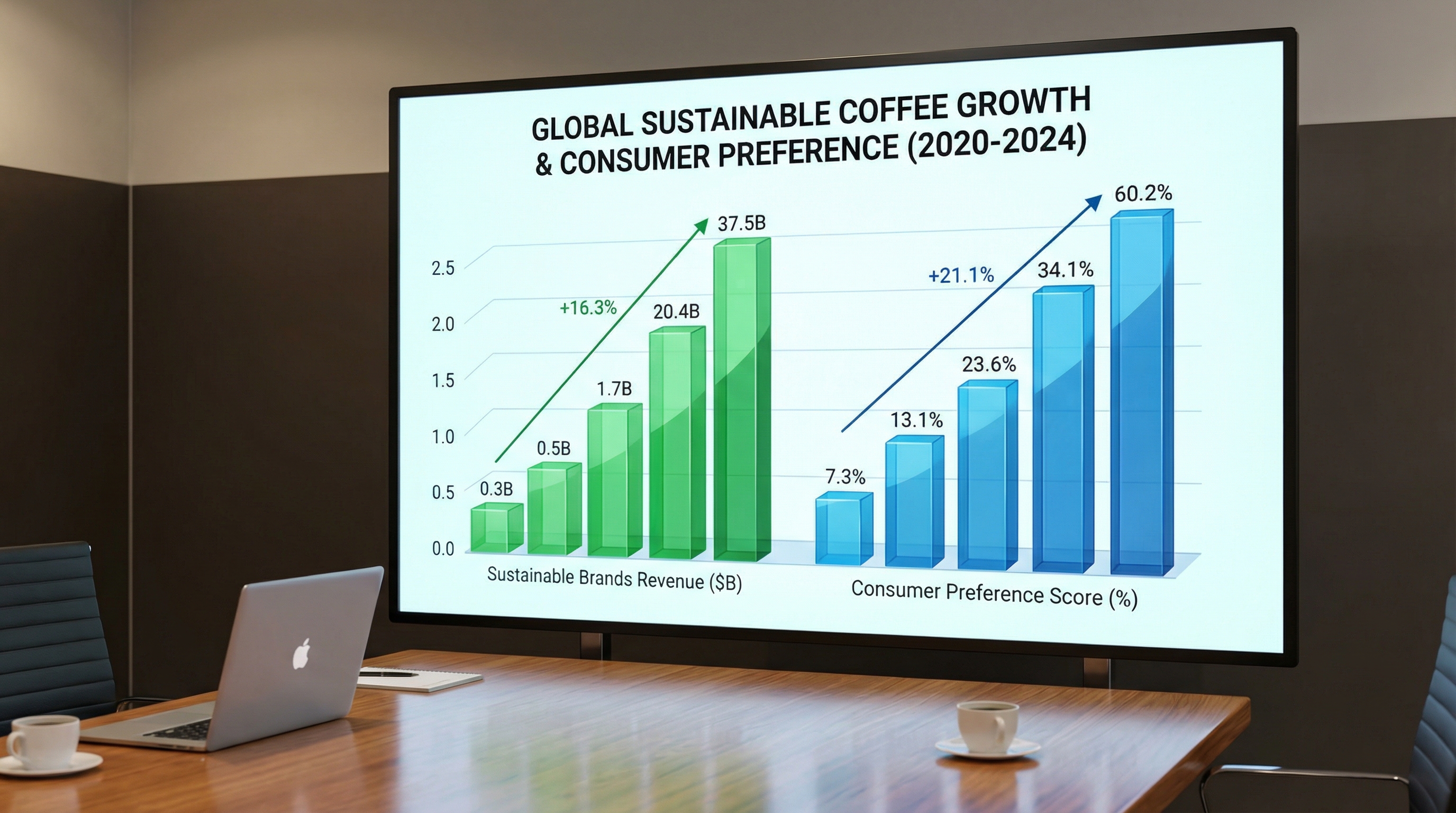 Measuring the success and market growth of sustainable coffee branding