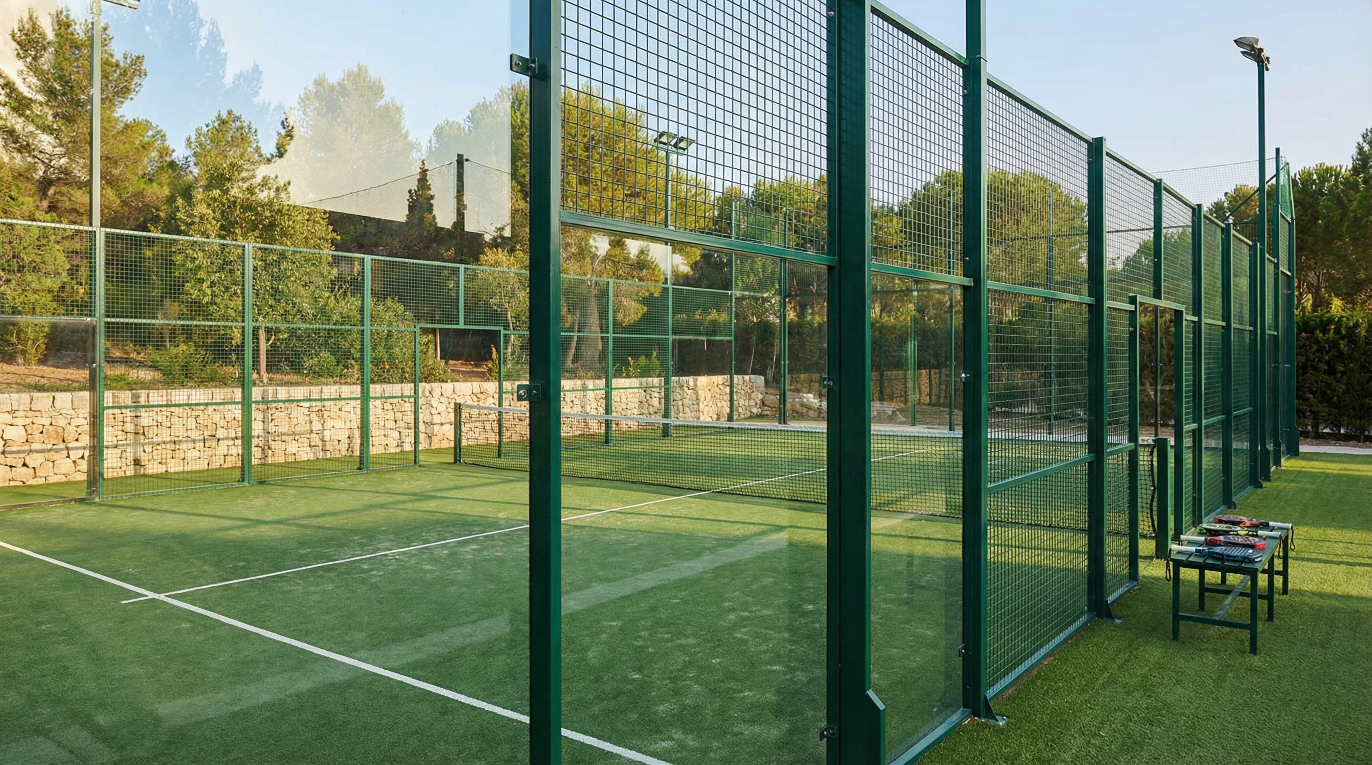 padel court photorealistic visualization
