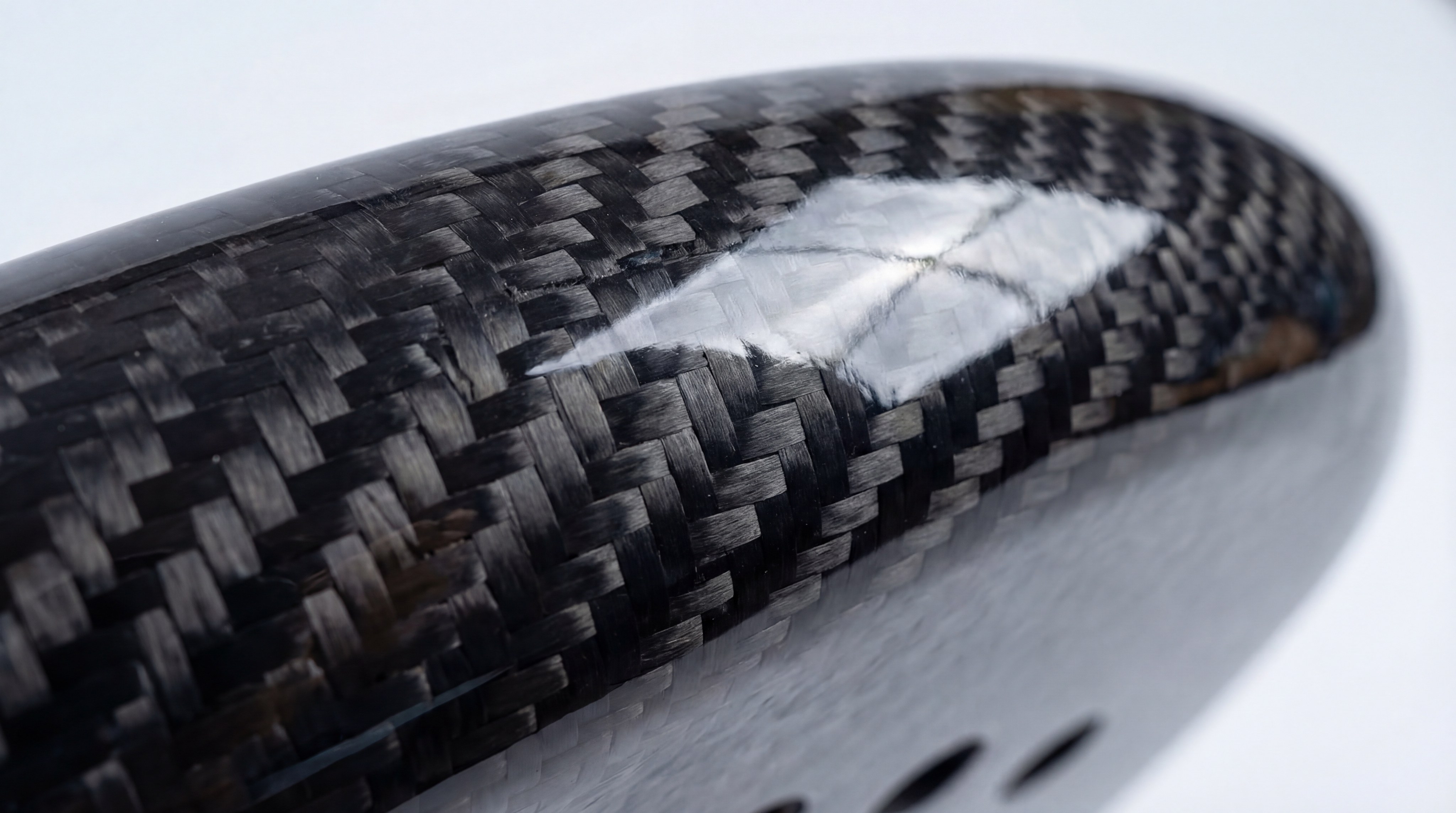 carbon fiber padel racket closeup