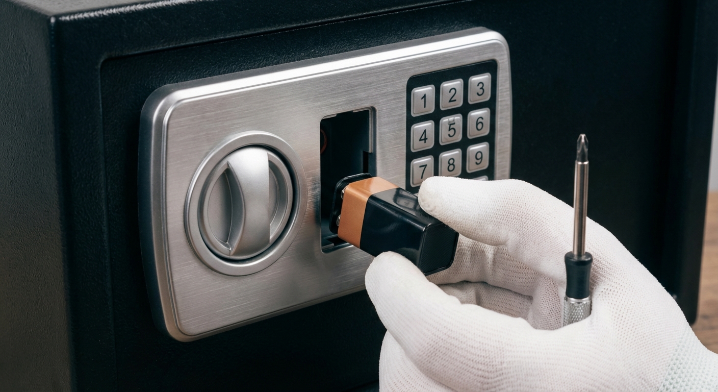 Electronic Safe Lock Battery Replacement