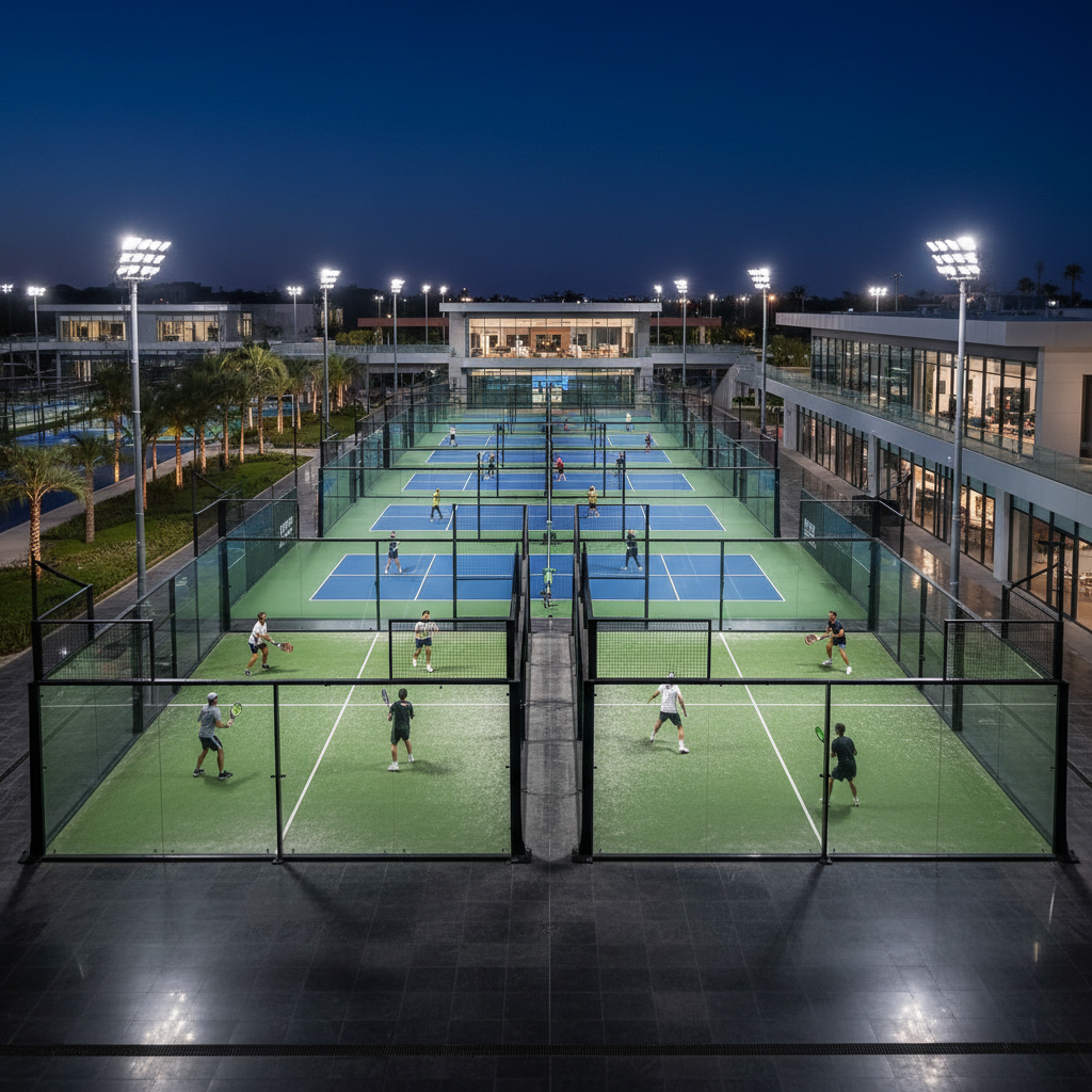 luxury sports facility padel pickleball