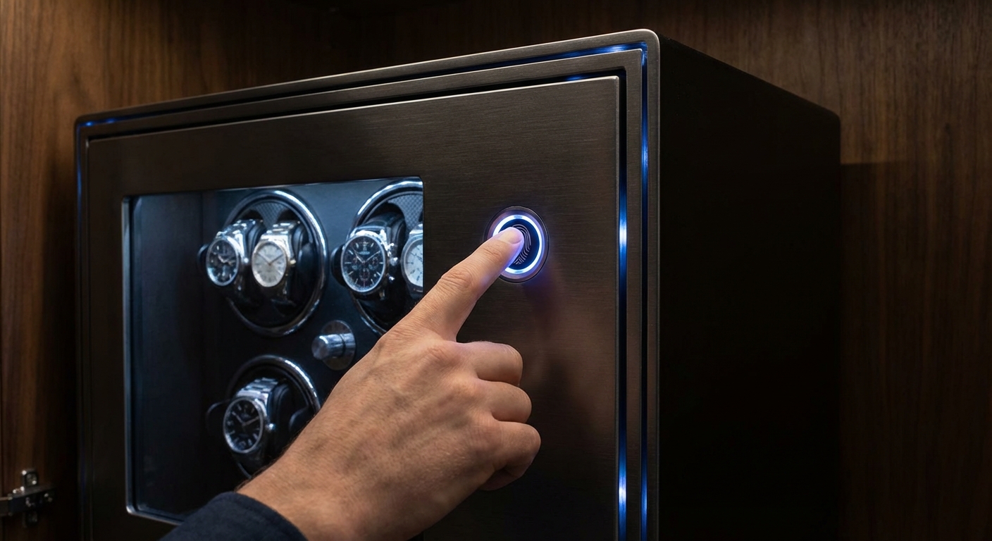 biometric fingerprint scanner watch safe