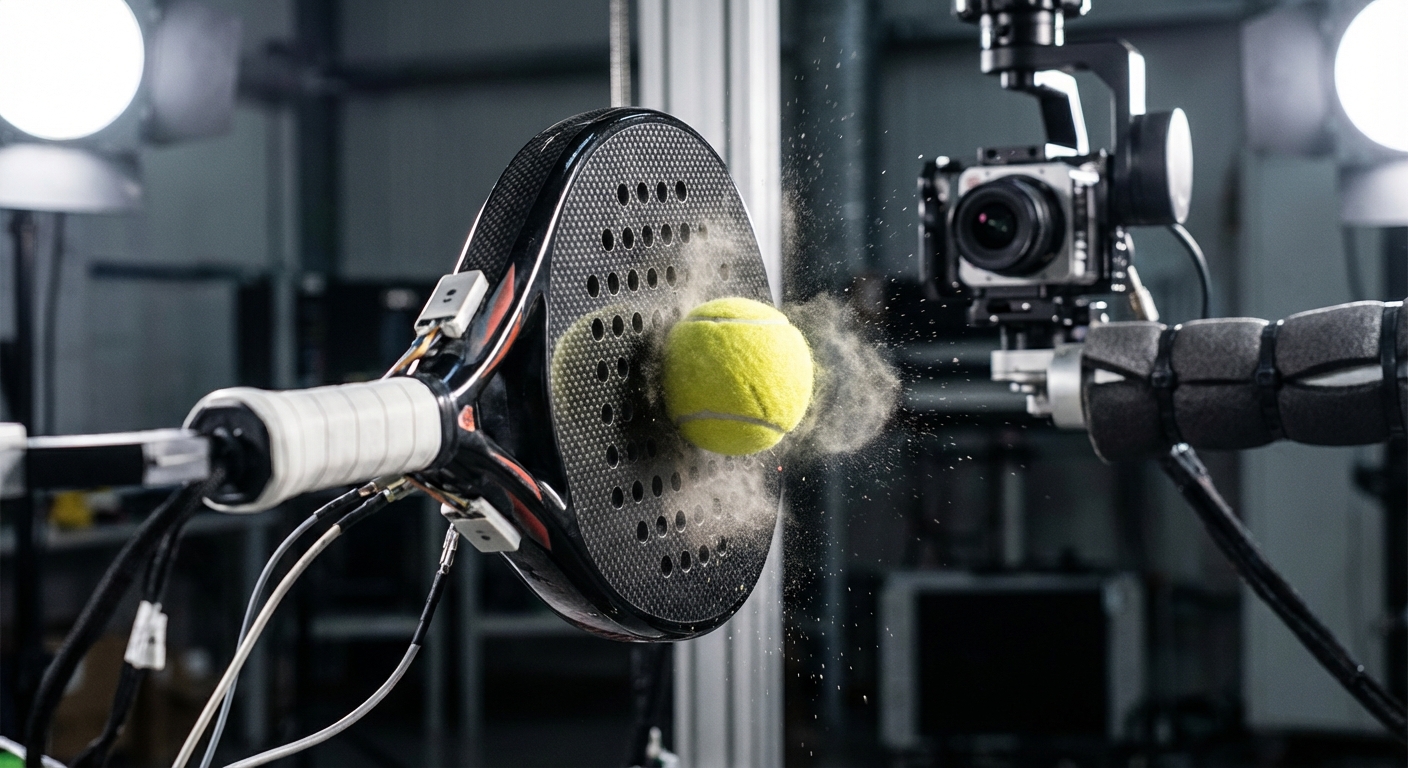 Padel Racket Ball Impact Test