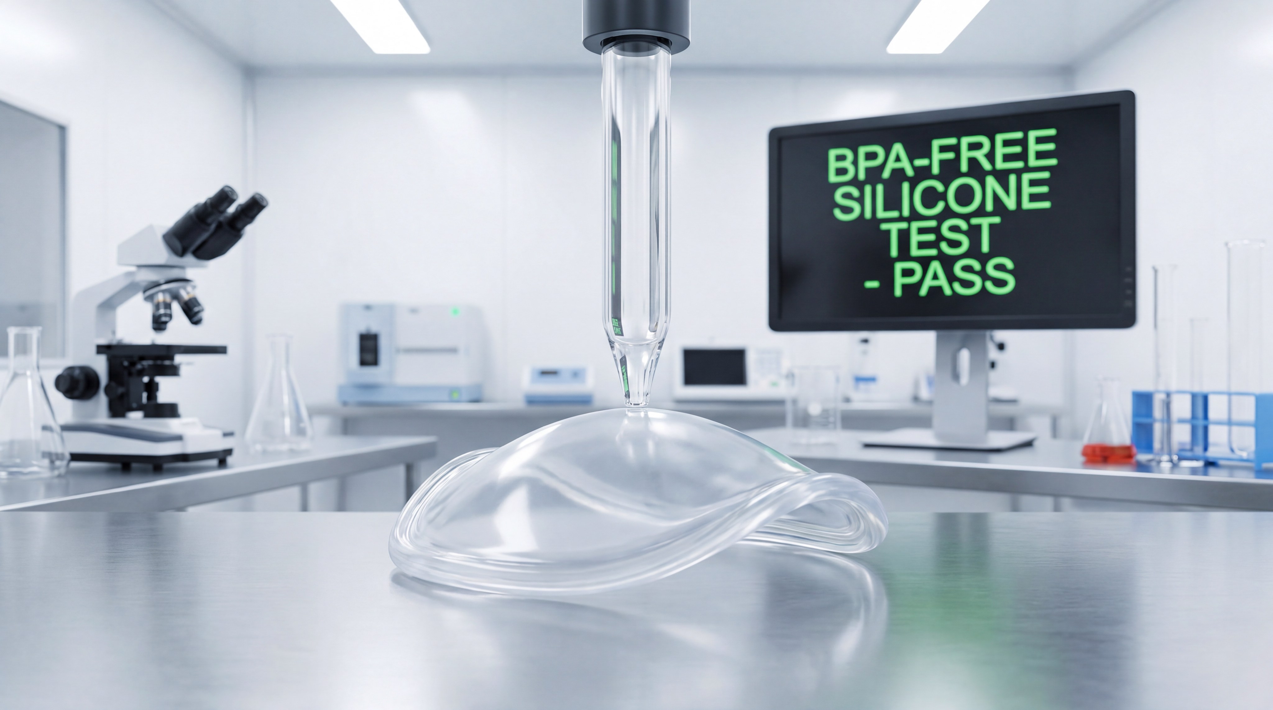 Scientific testing of silicone materials for BPA-free validation
