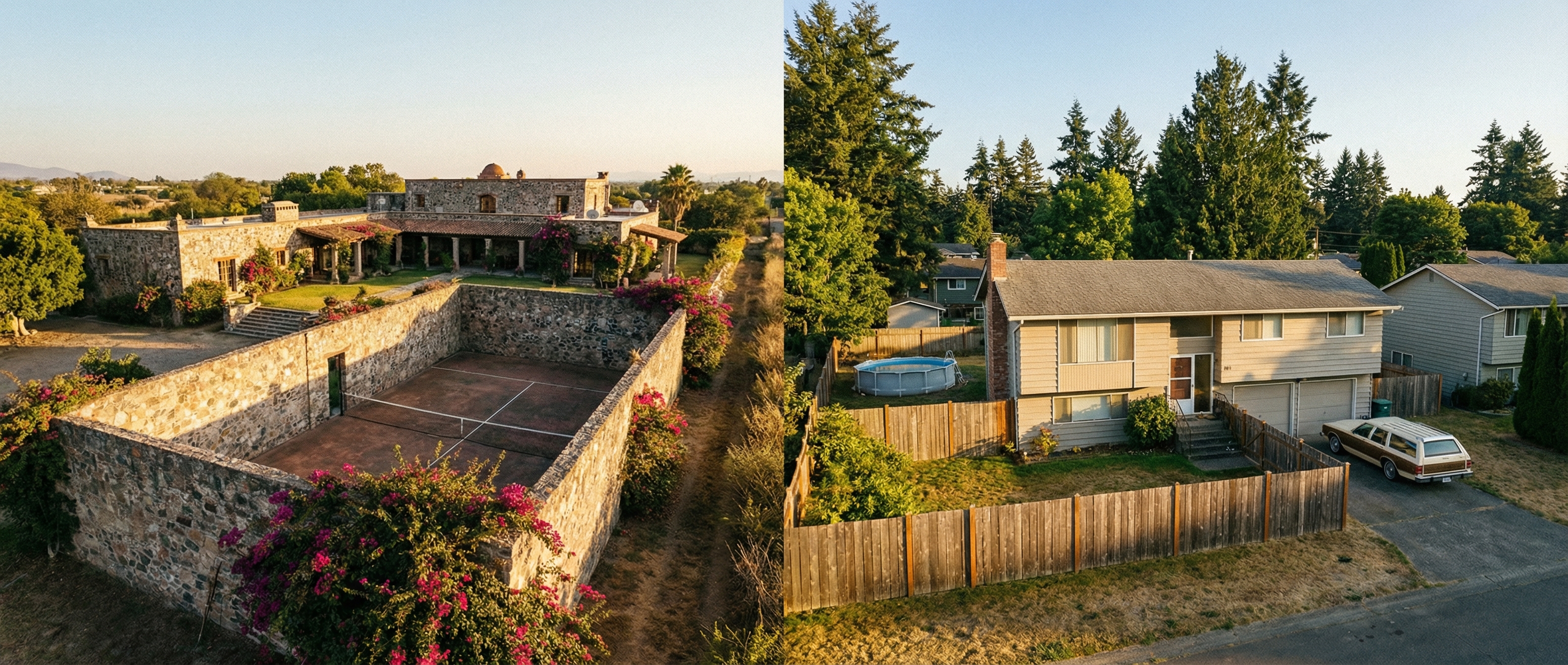 luxury estate padel court