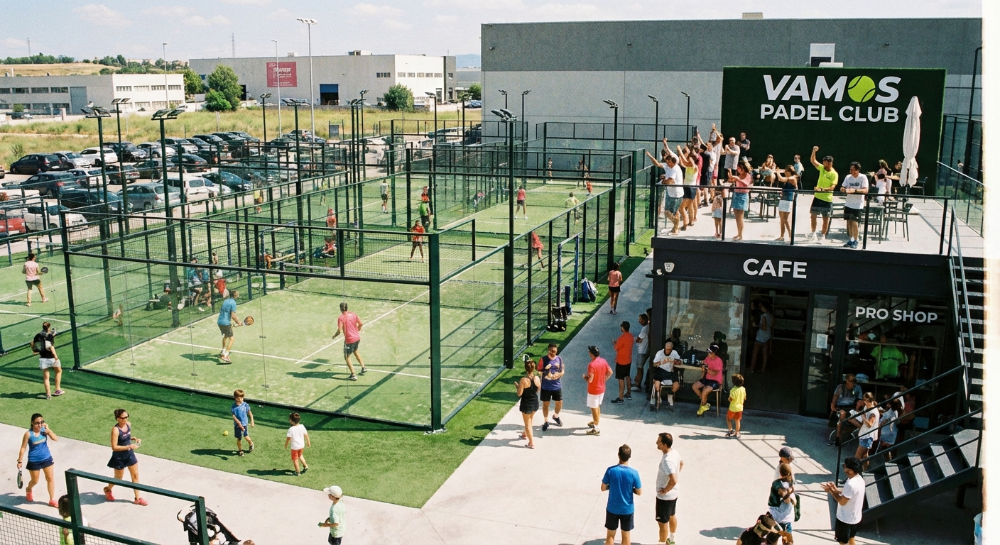 padel sports center scene