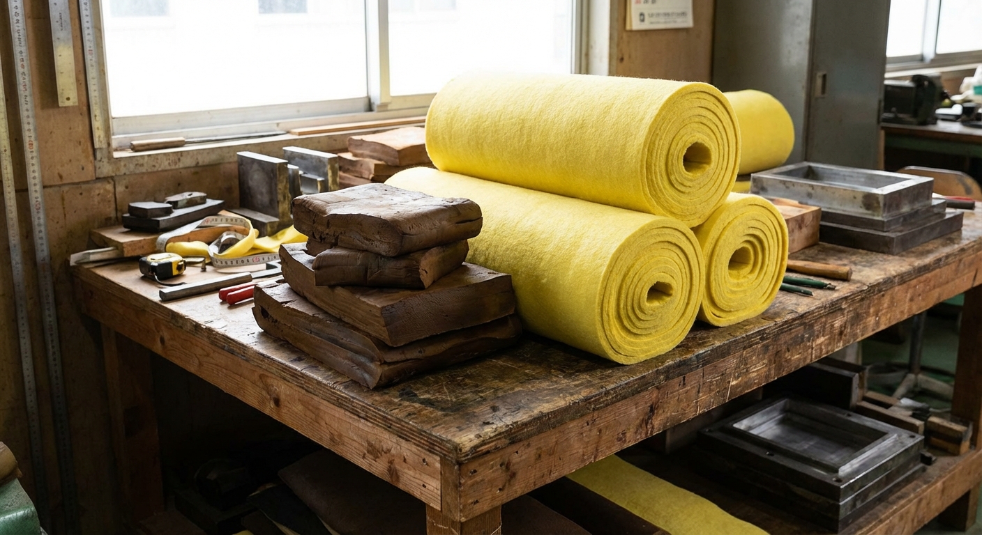 padel ball raw materials setup