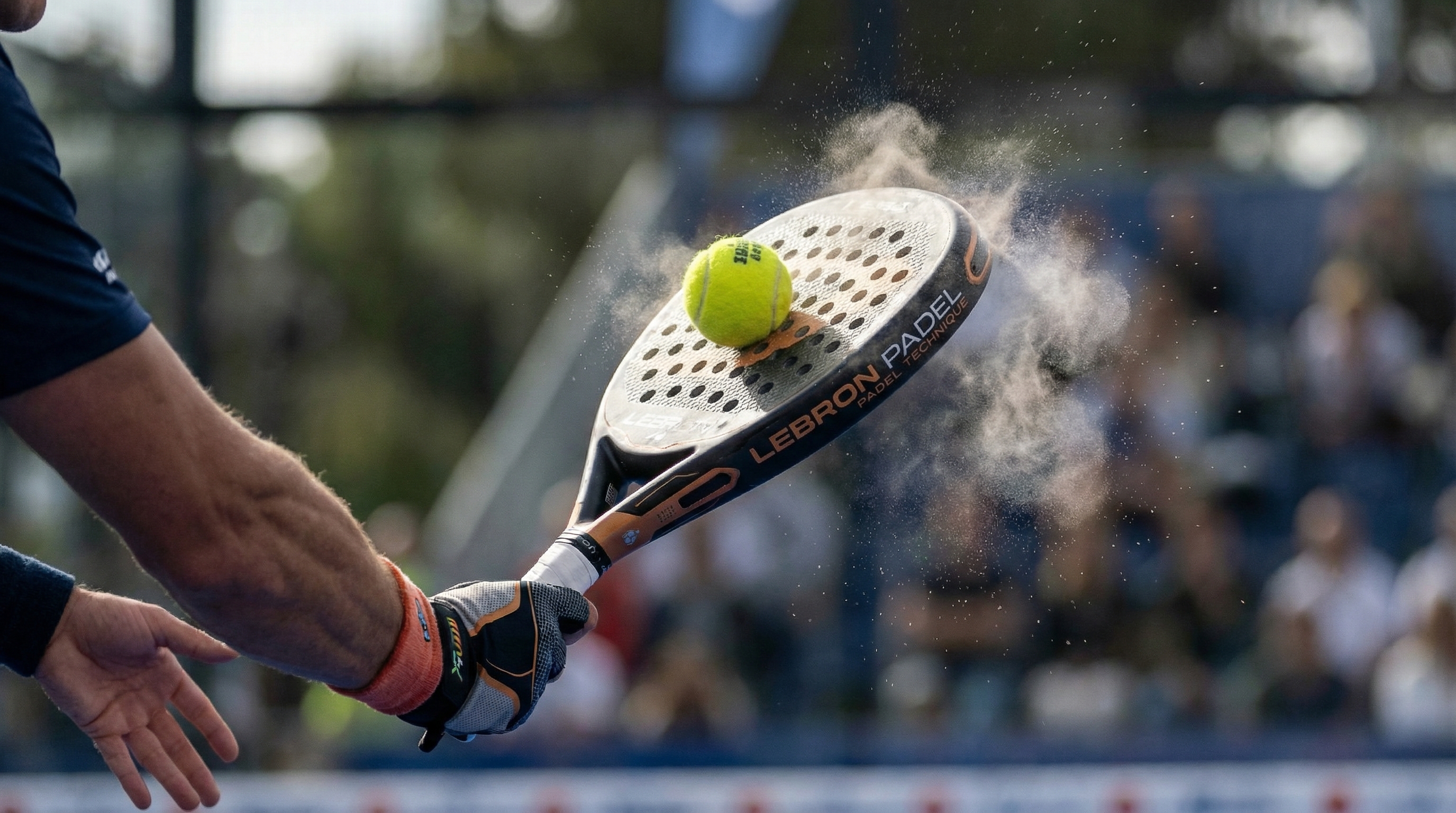 padel racket overhead stroke
