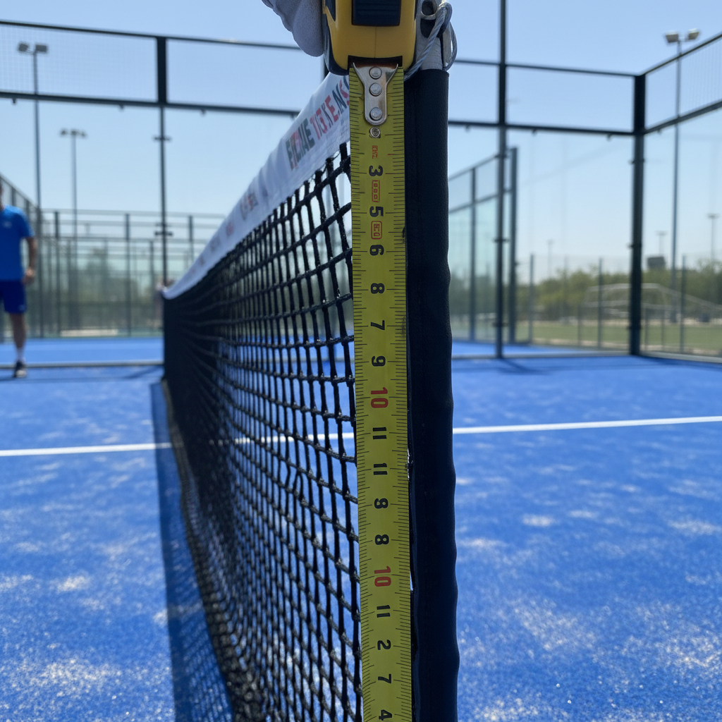 padel net height measurement