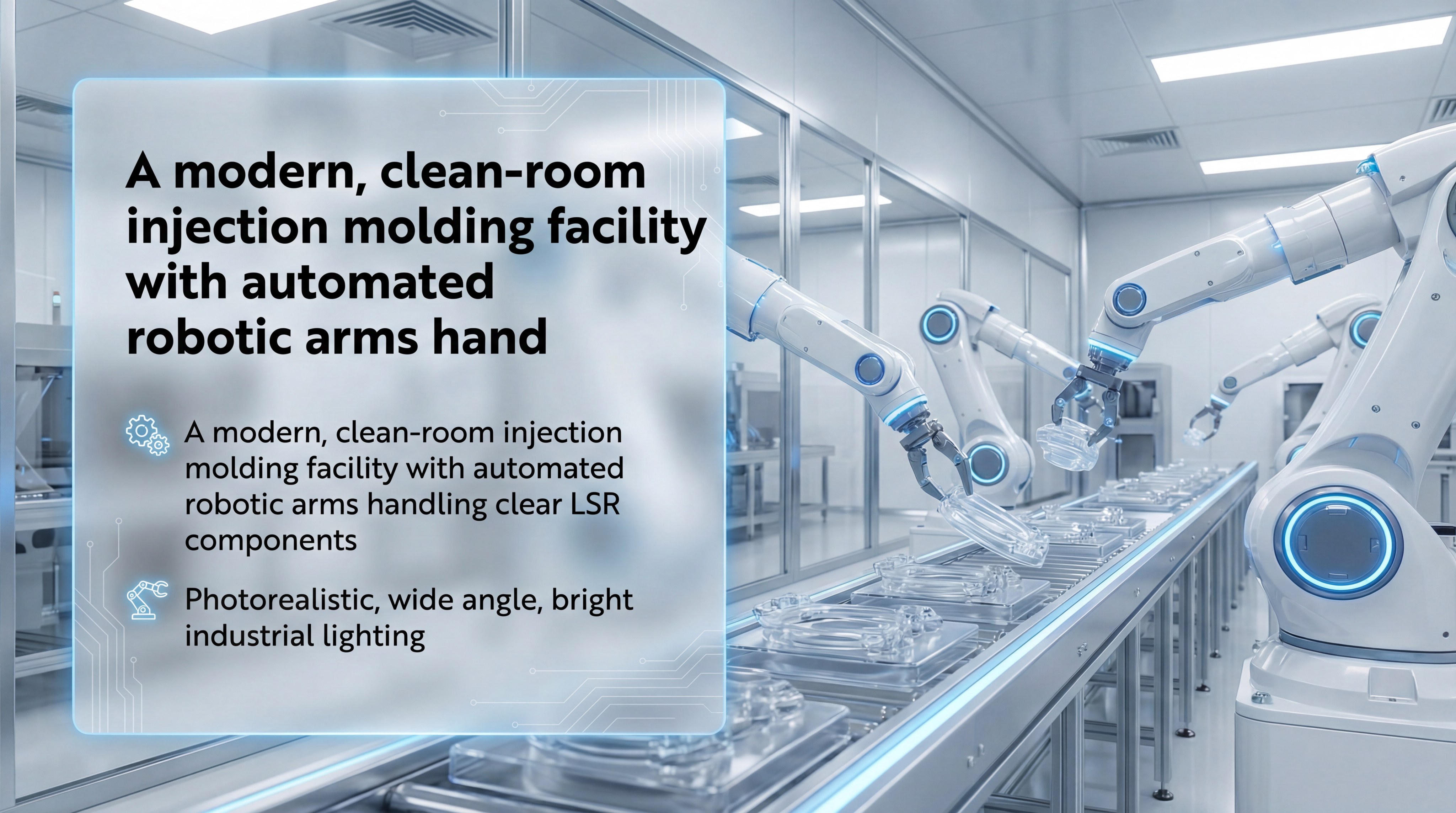 Modern LSR injection molding facility