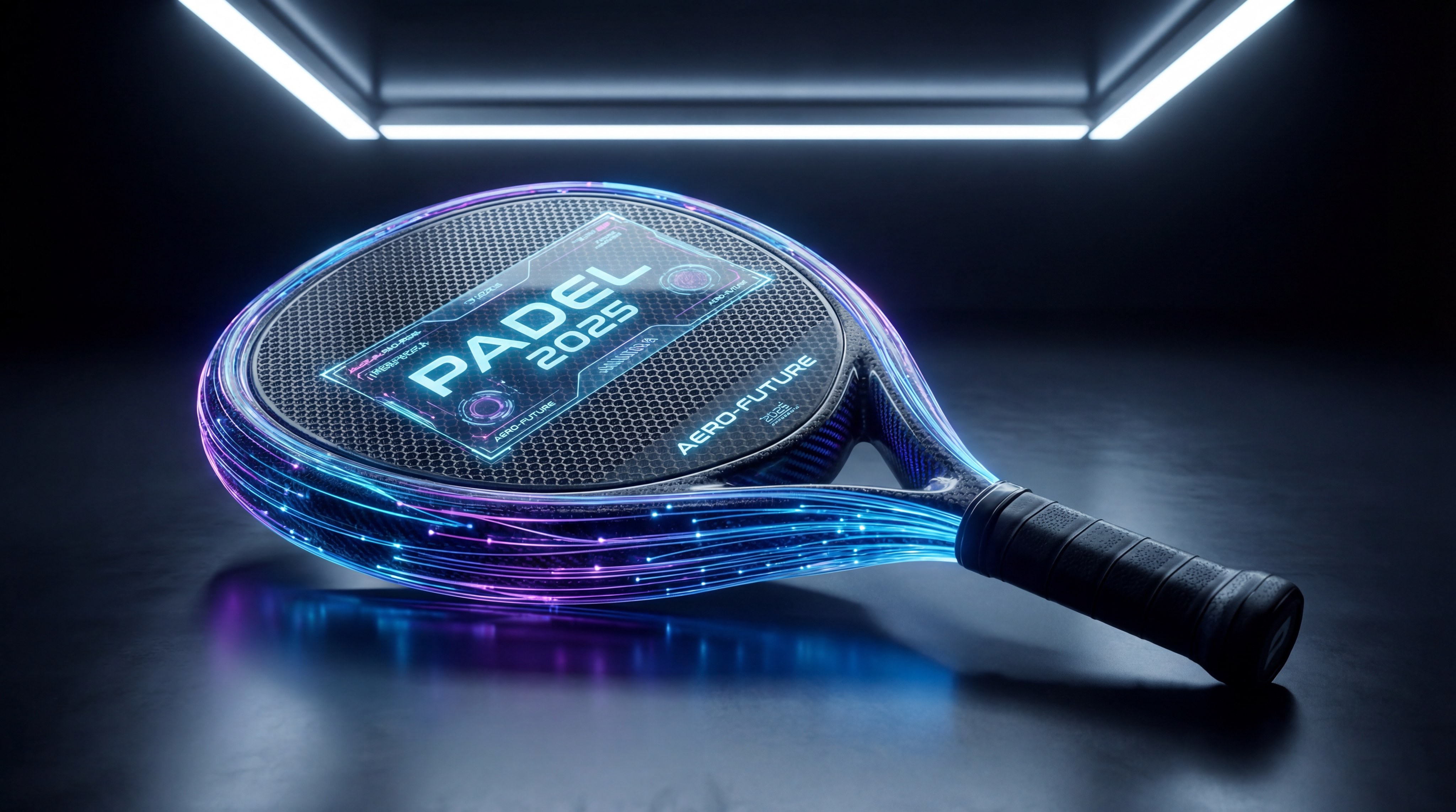 A photorealistic comparison shot of three Siux rackets (Round, Teardrop, Diamond) lined up against a wall, showing the distinct geometry of each.