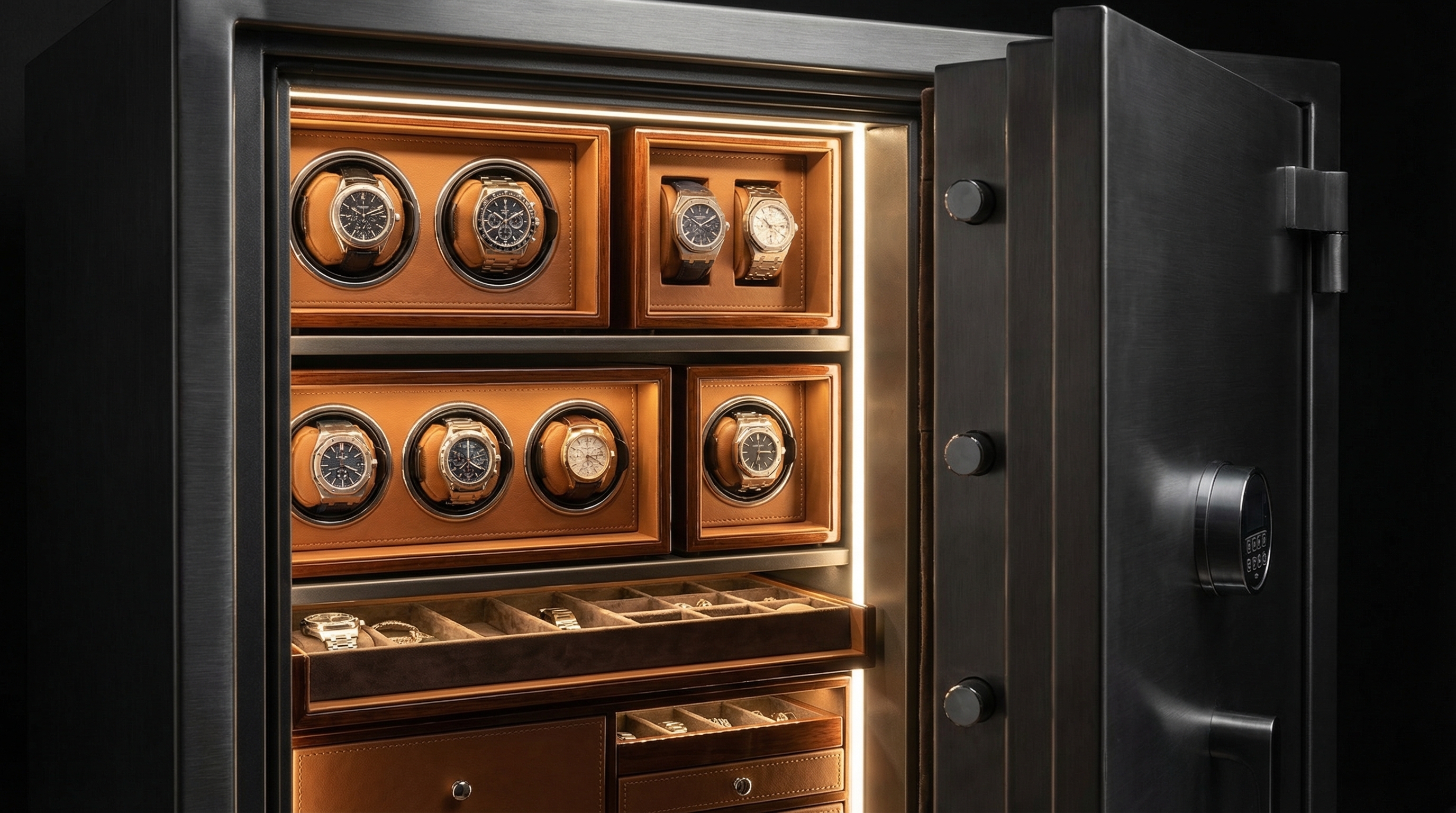 luxury watch winder safe insert