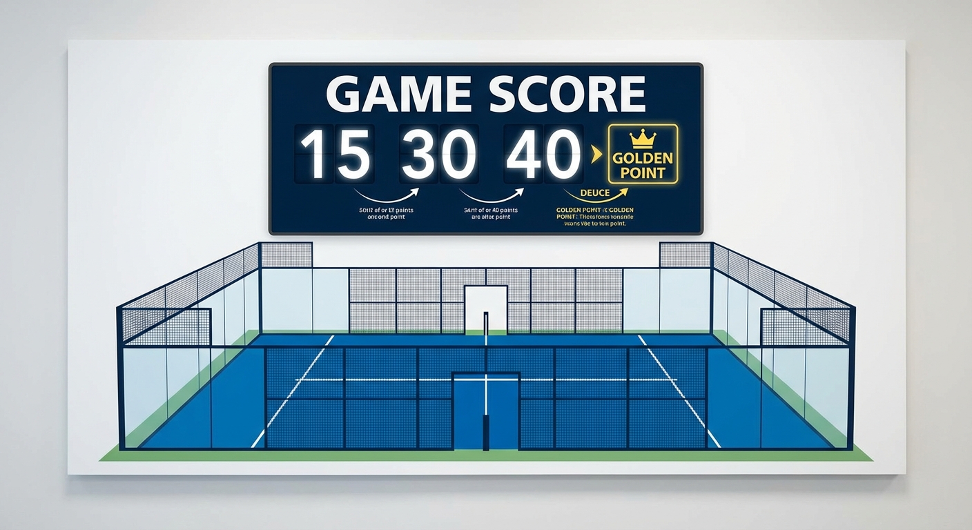 padel tennis scoring infographic