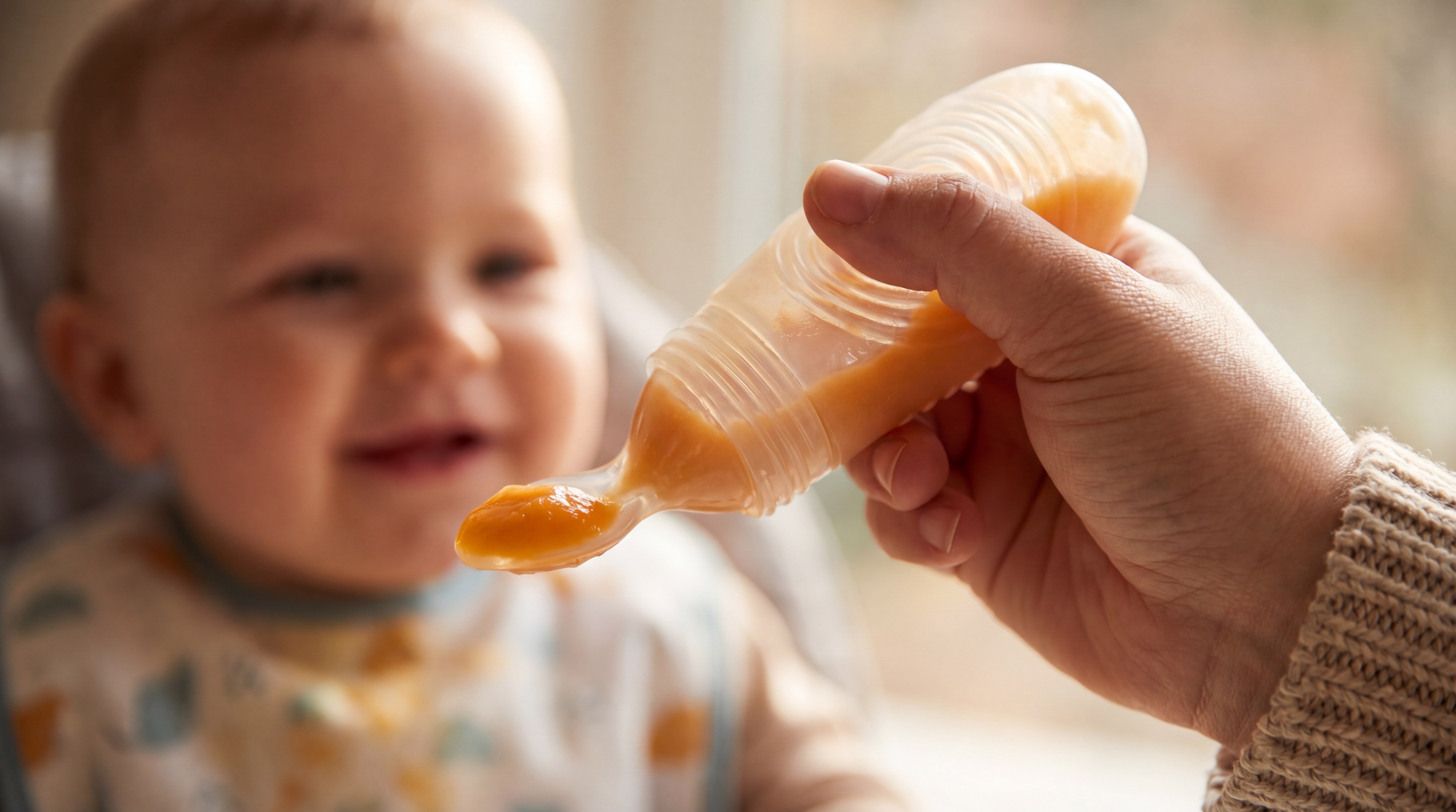 Silicone Baby Spoon Feeder Lifestyle