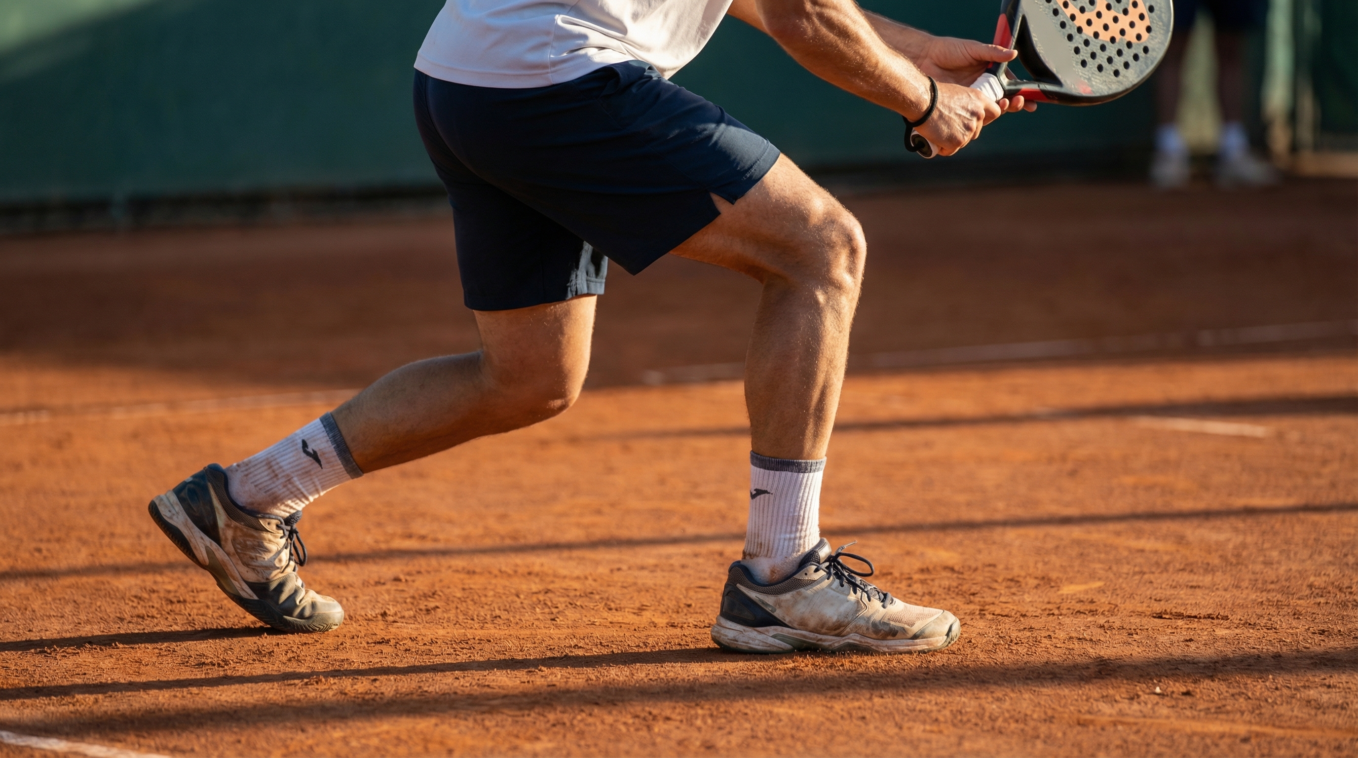 padel bandeja ready position