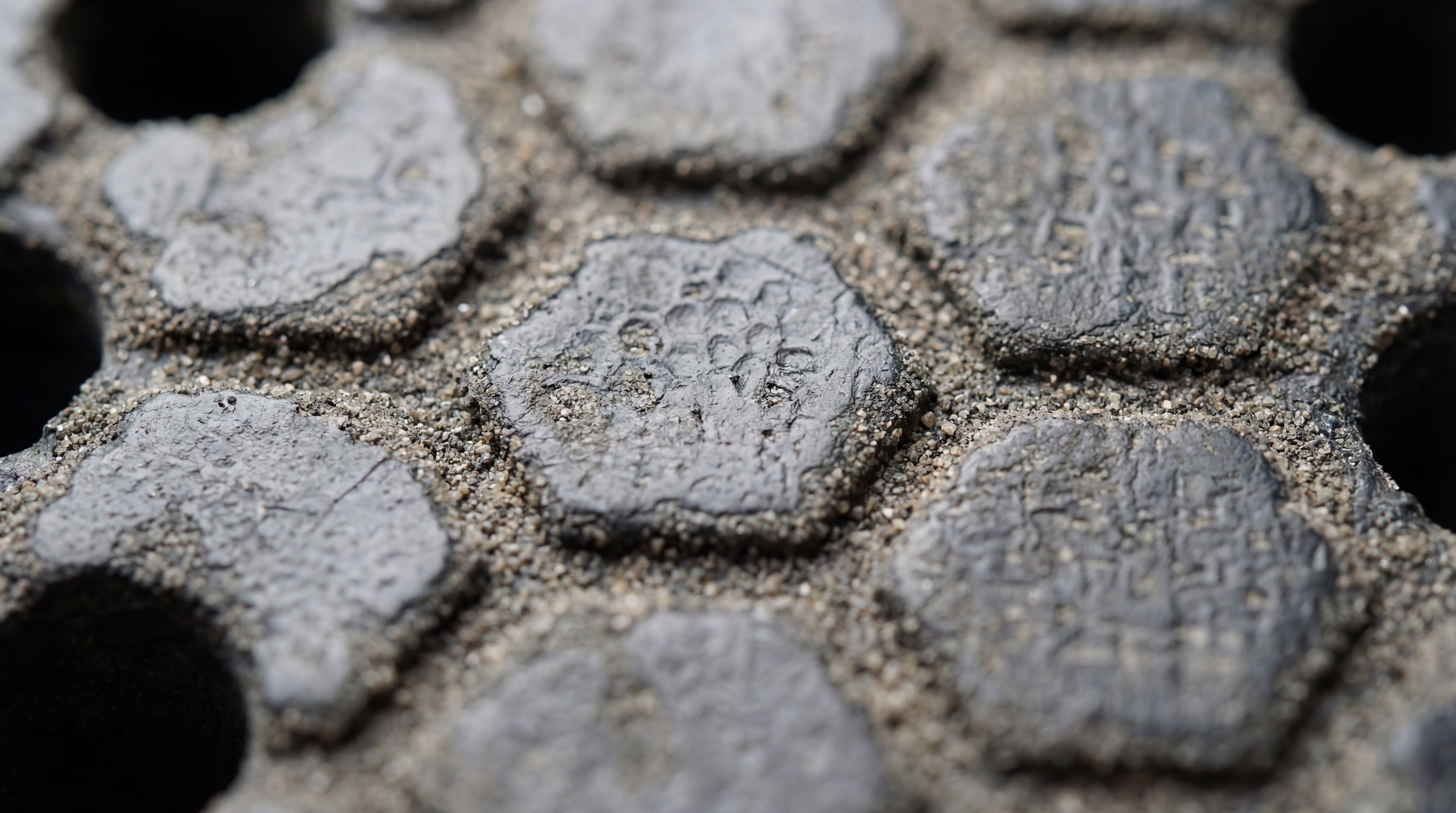 Padel racket surface closeup