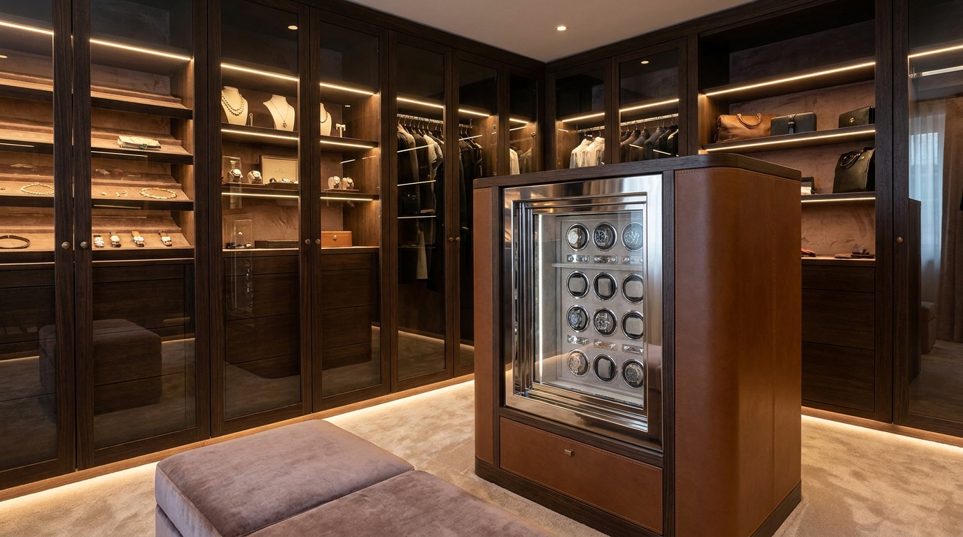 luxury jewelry safe walk in closet