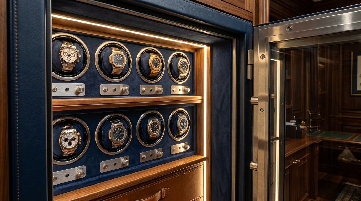 luxury watch winder safe collection