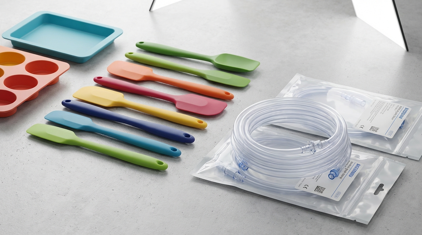 silicone kitchenware medical tubing comparison