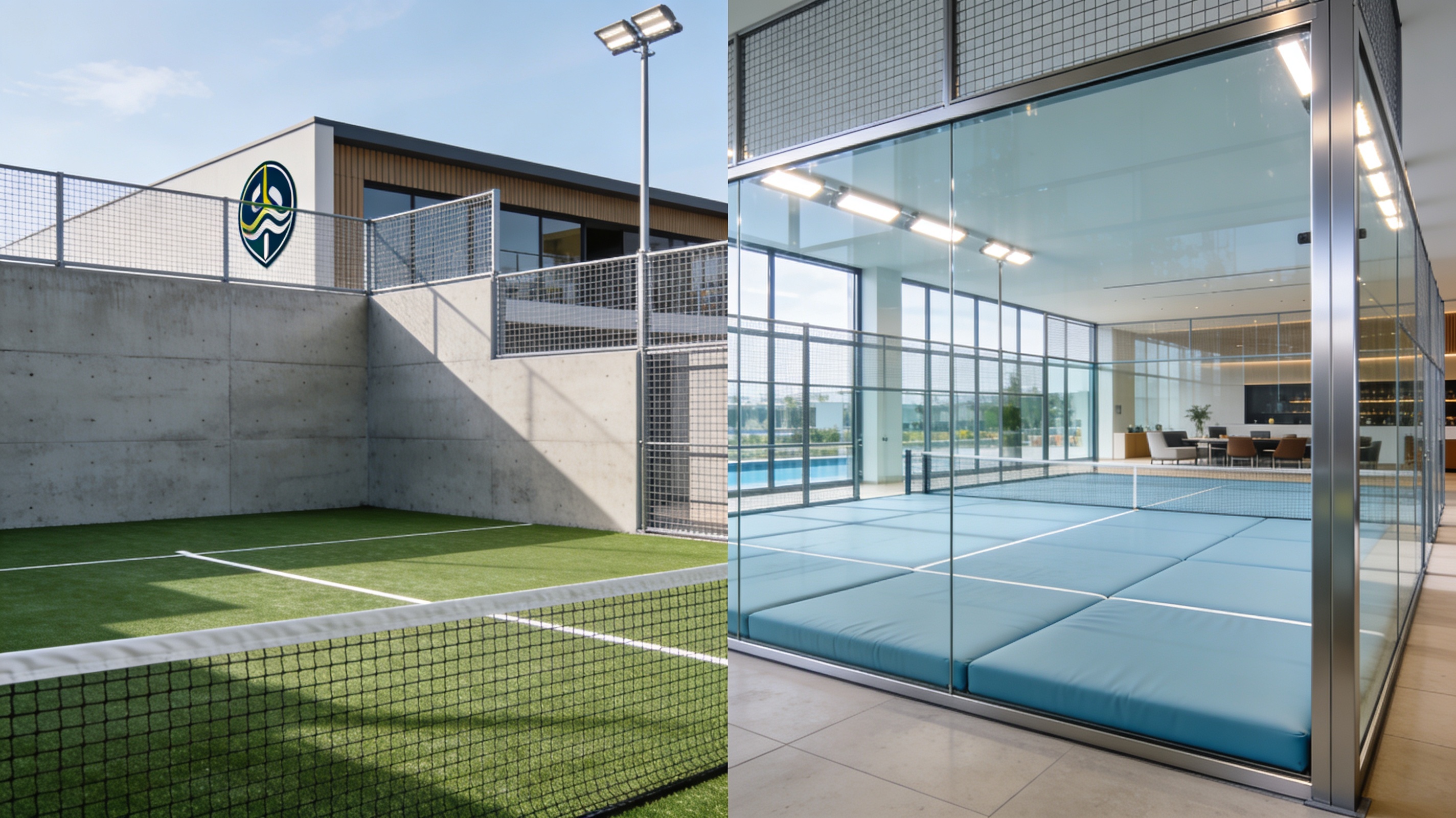 padel court comparison rendering