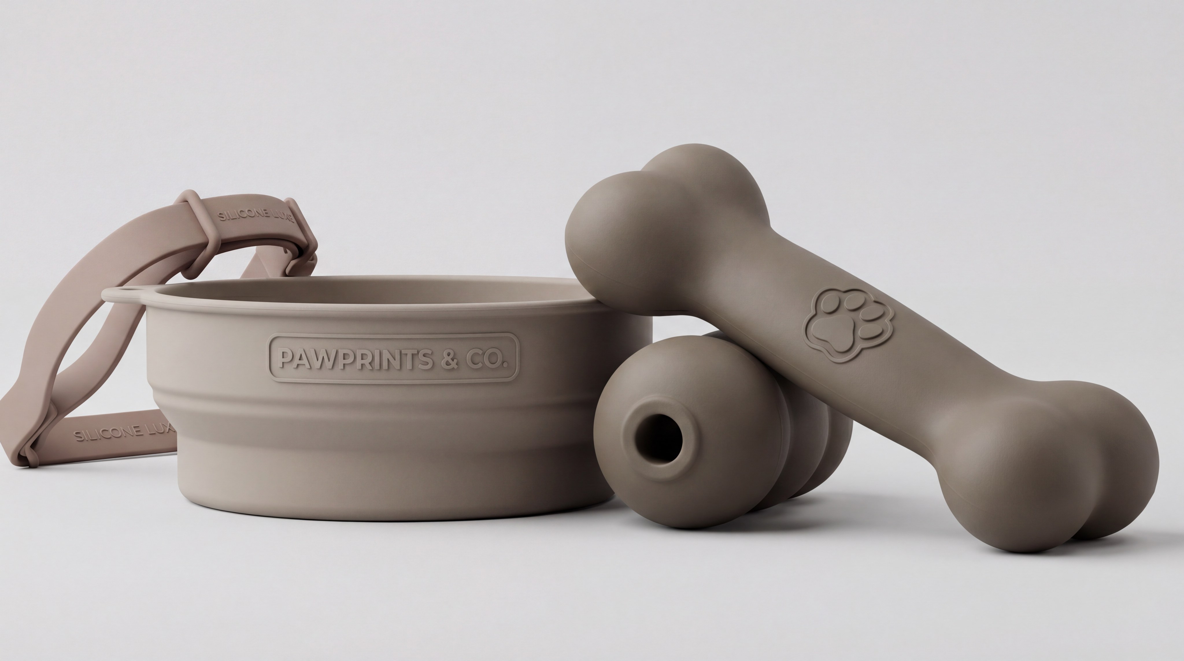 silicone pet accessories studio shot