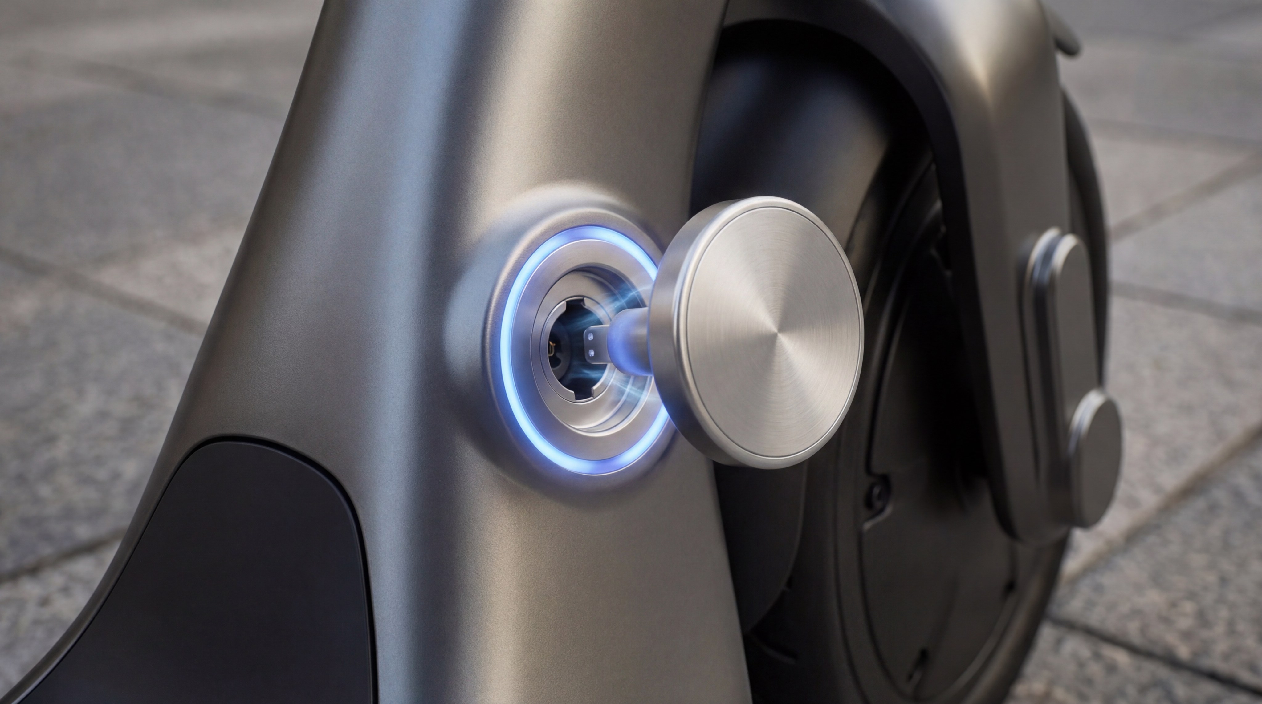 Scooter charging port macro