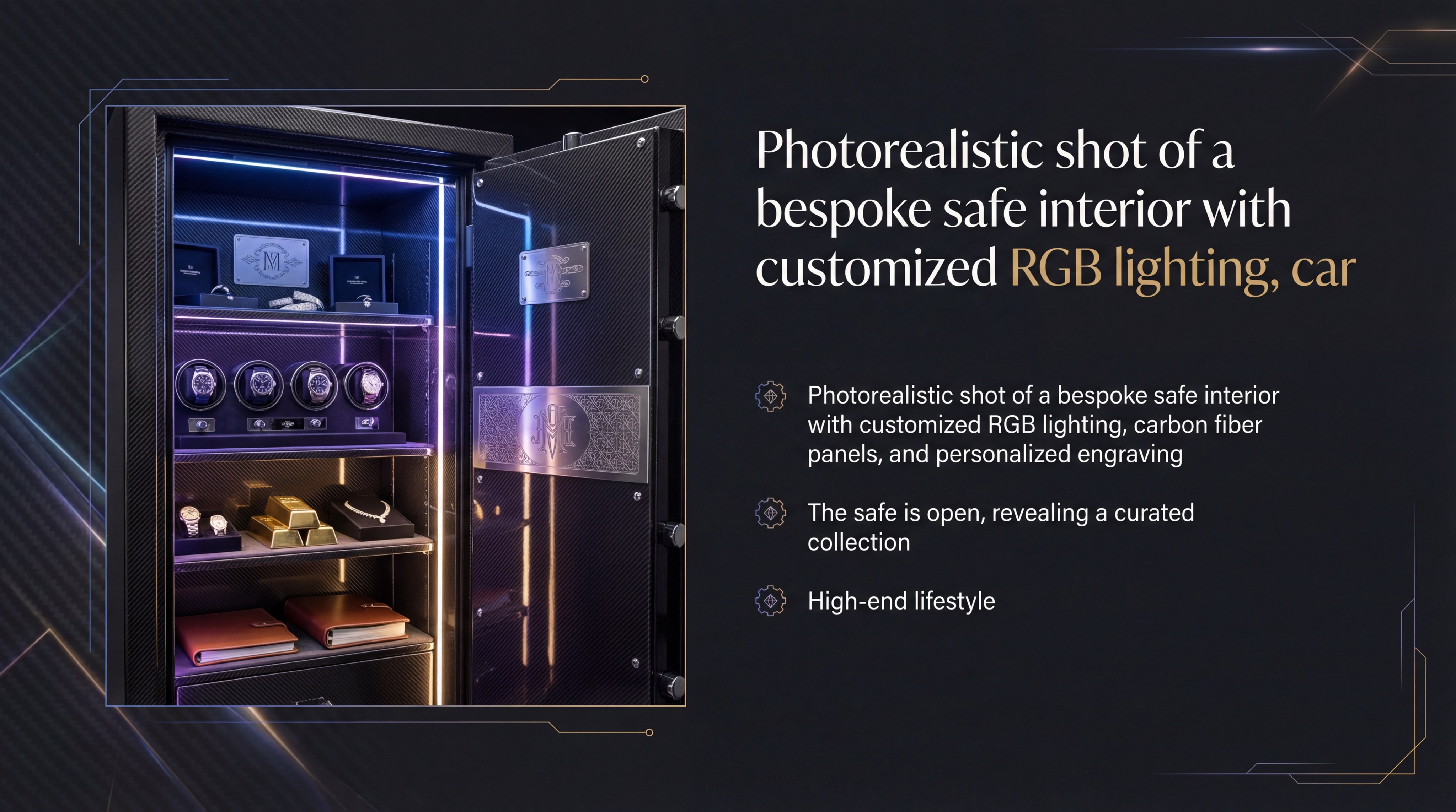 Bespoke safe with RGB