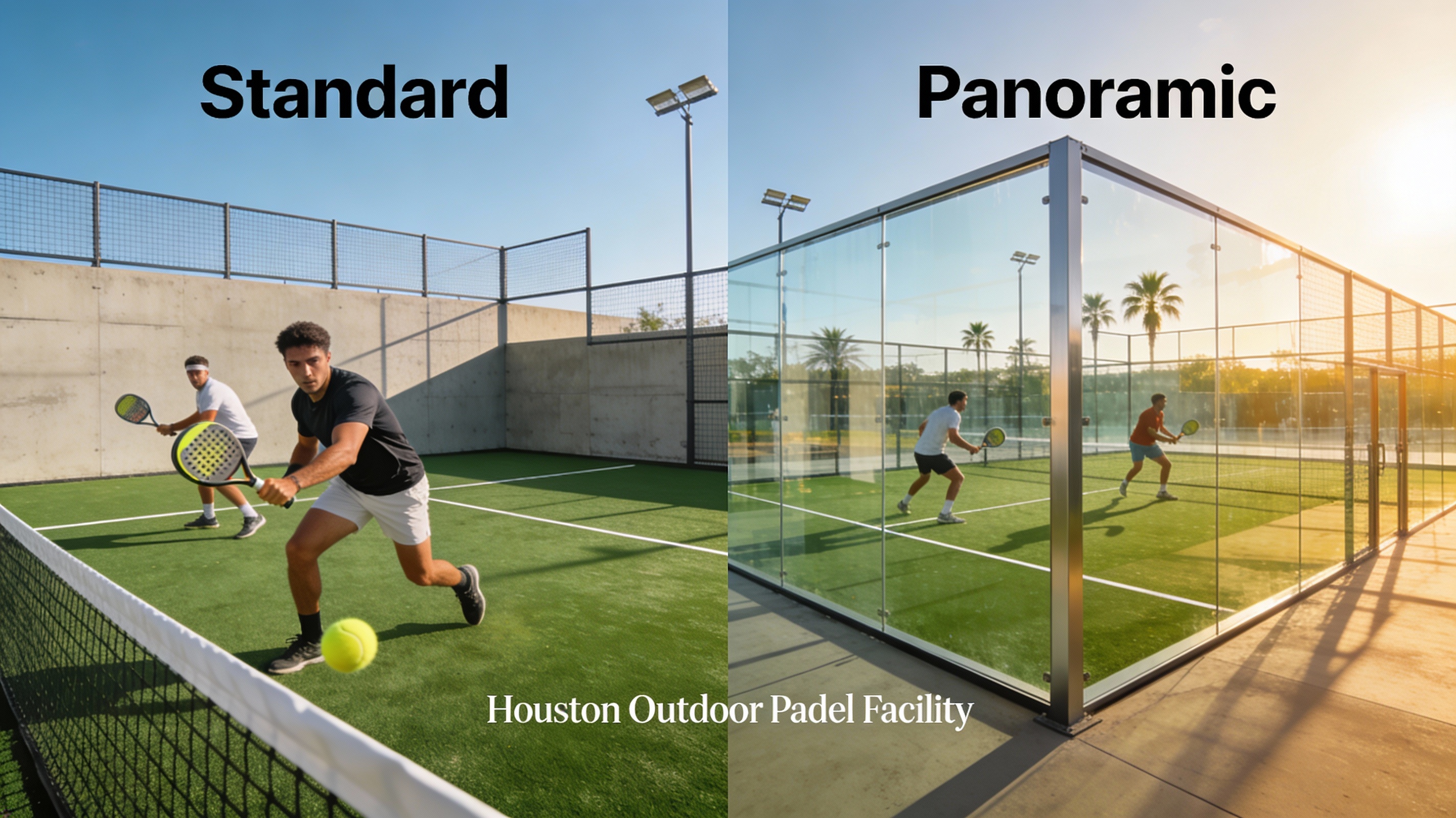 padel court comparison houston