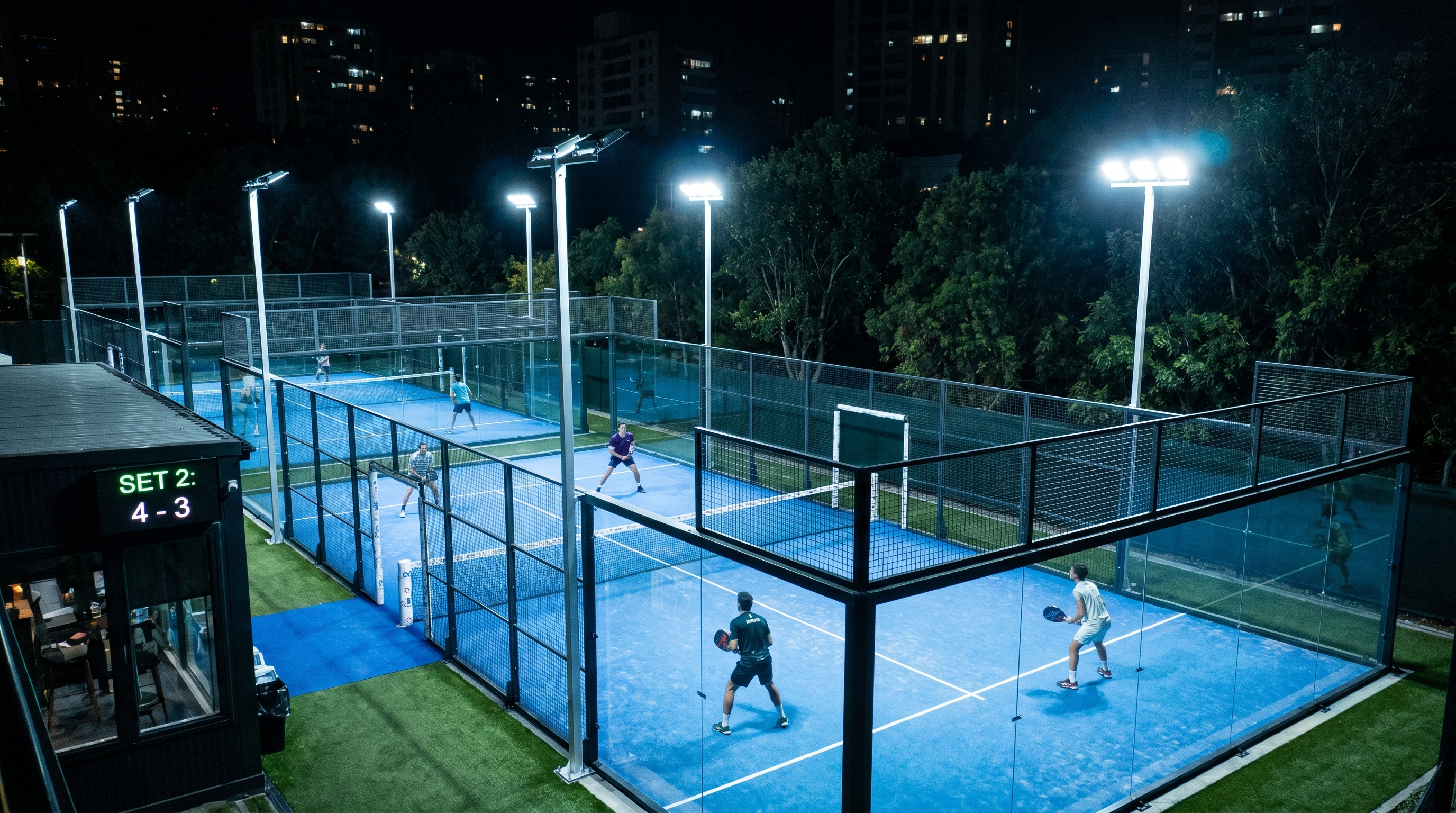 padel court night illumination index 5