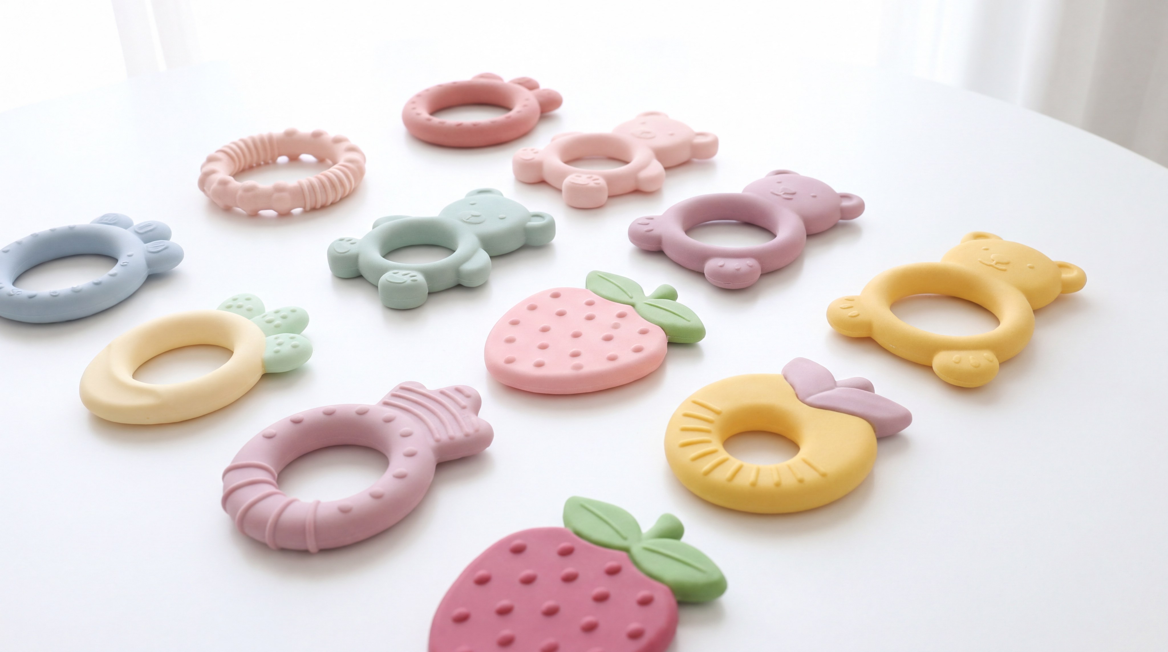 silicone teething toys collection